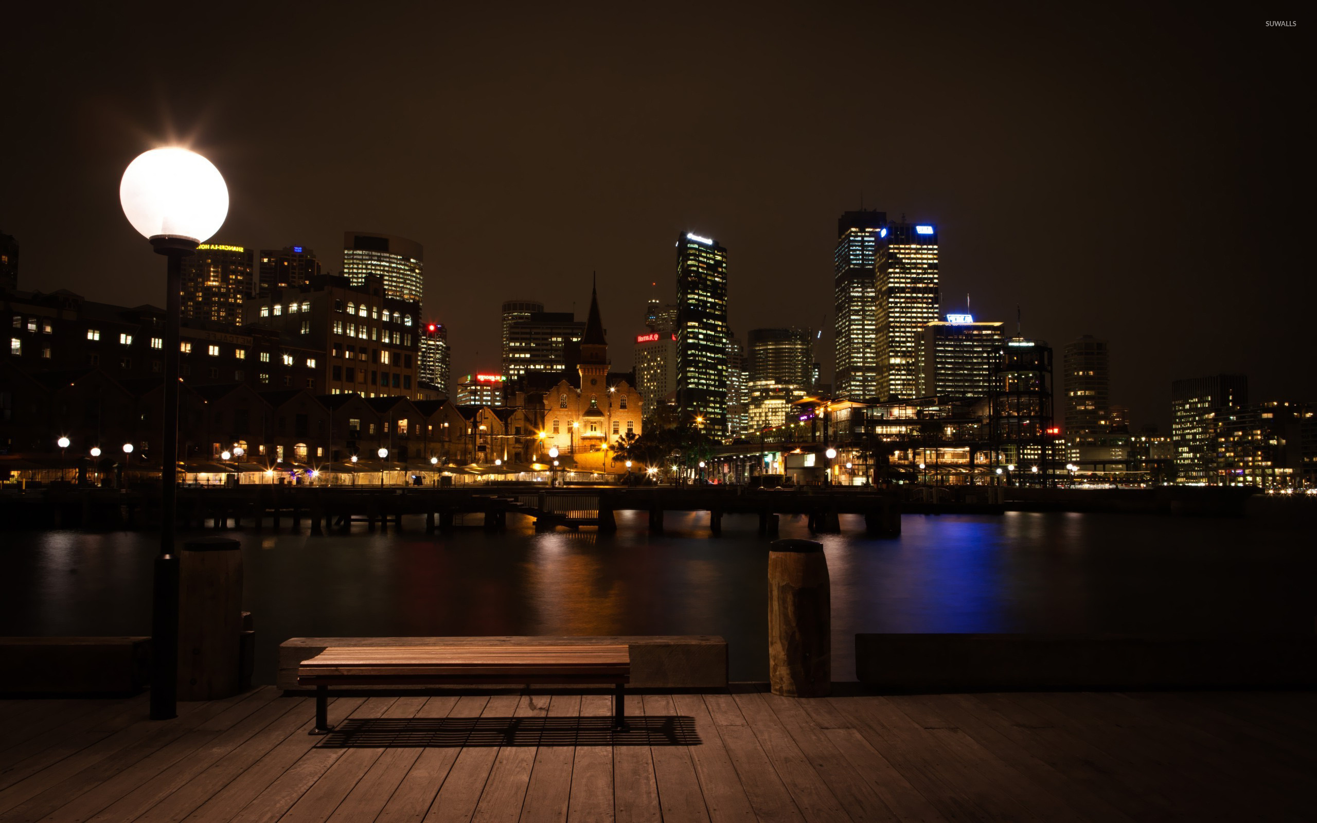 Sydney at night, City lights, Nighttime beauty, Travels, 2560x1600 HD Desktop