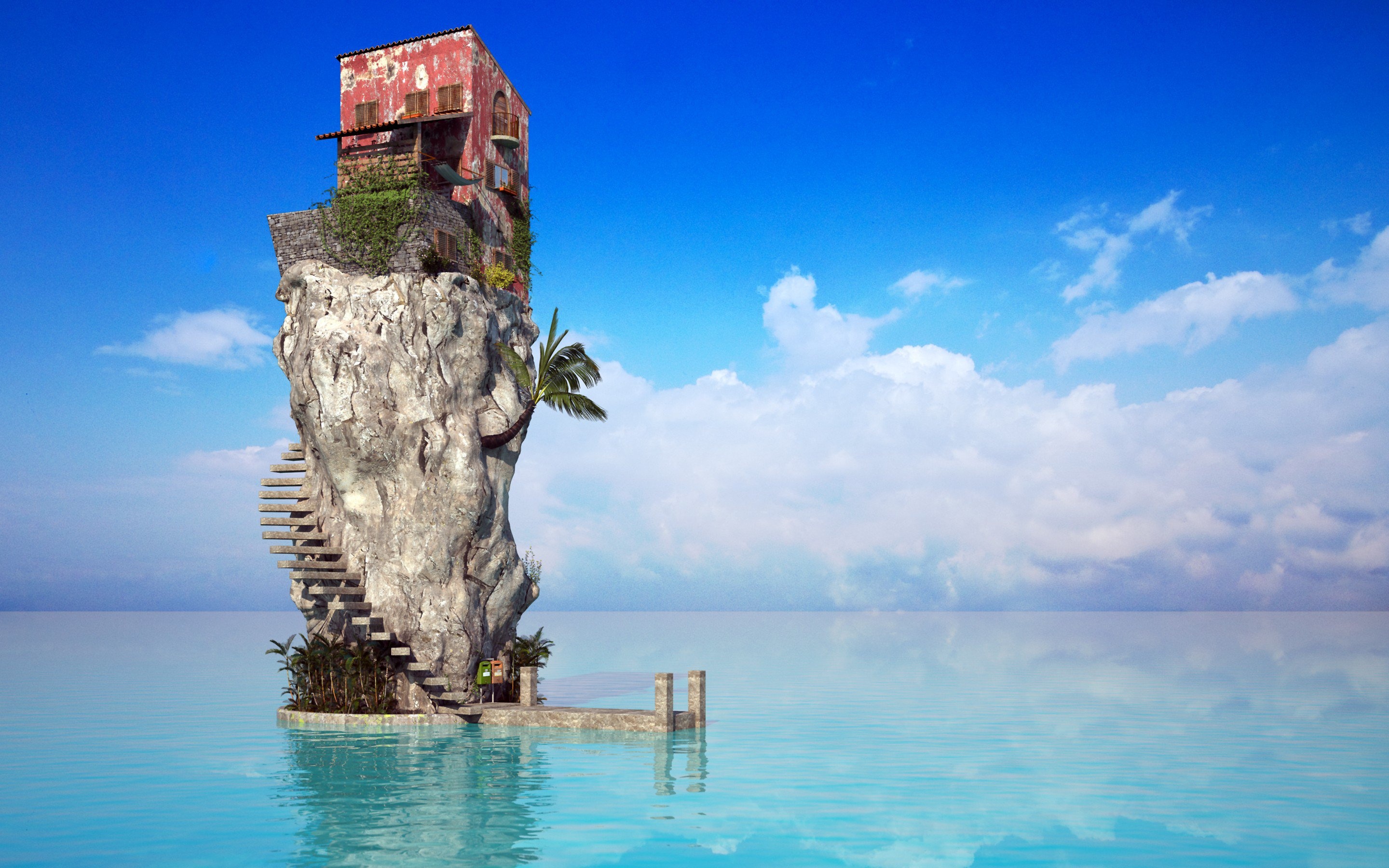 Paradise Rock, Houses Wallpaper, 2880x1800 HD Desktop