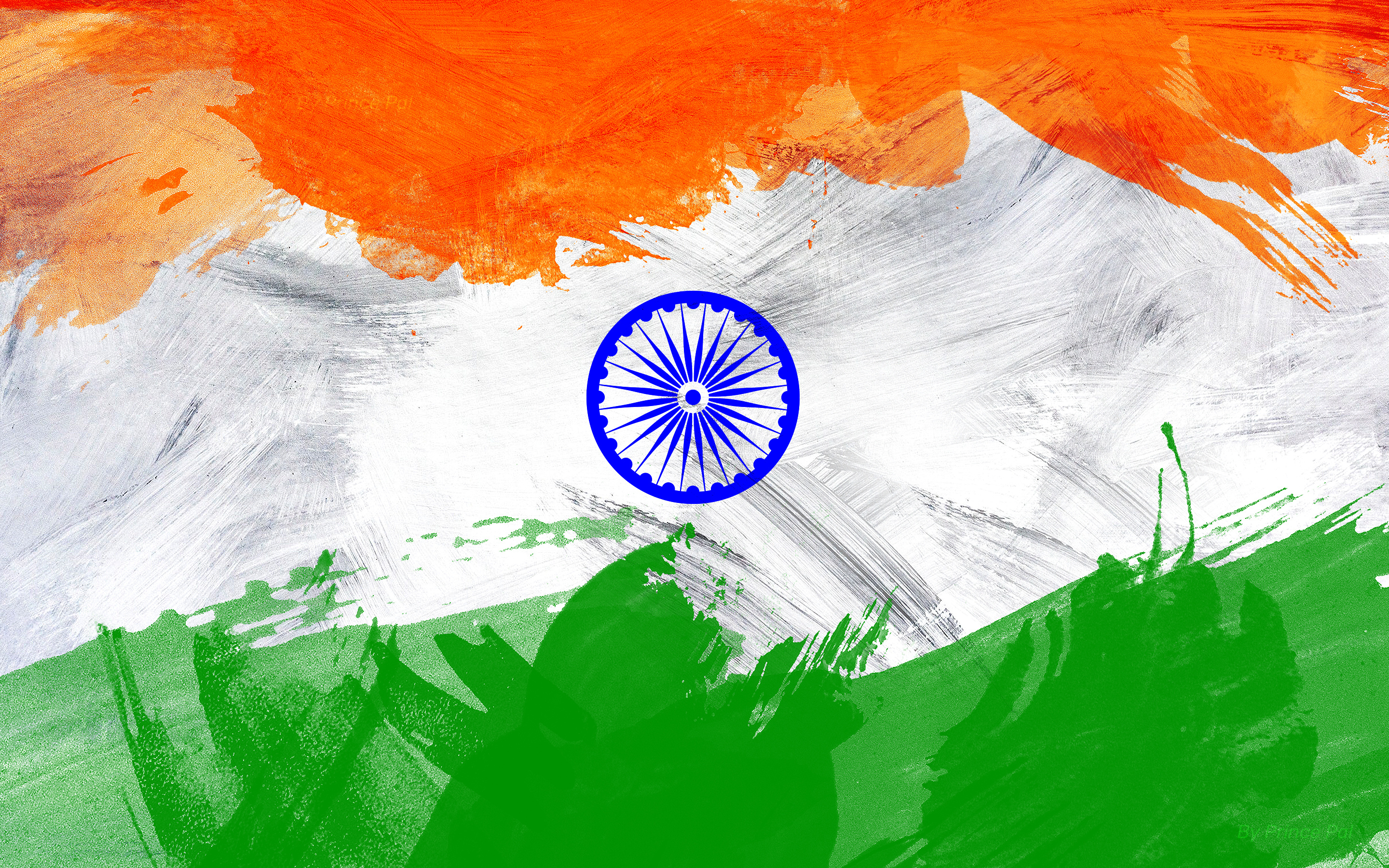 Paint splatter, Flag of India Wallpaper, 2880x1800 HD Desktop