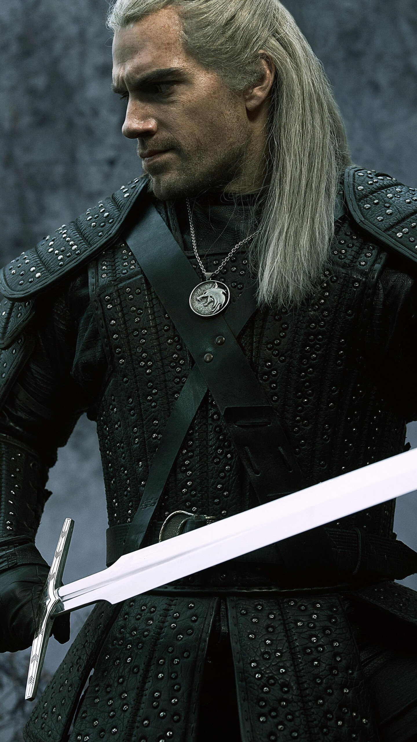 Henry Cavill Geralt, HD wallpapers, Captivating presence, Iconic character, 1440x2560 HD Phone