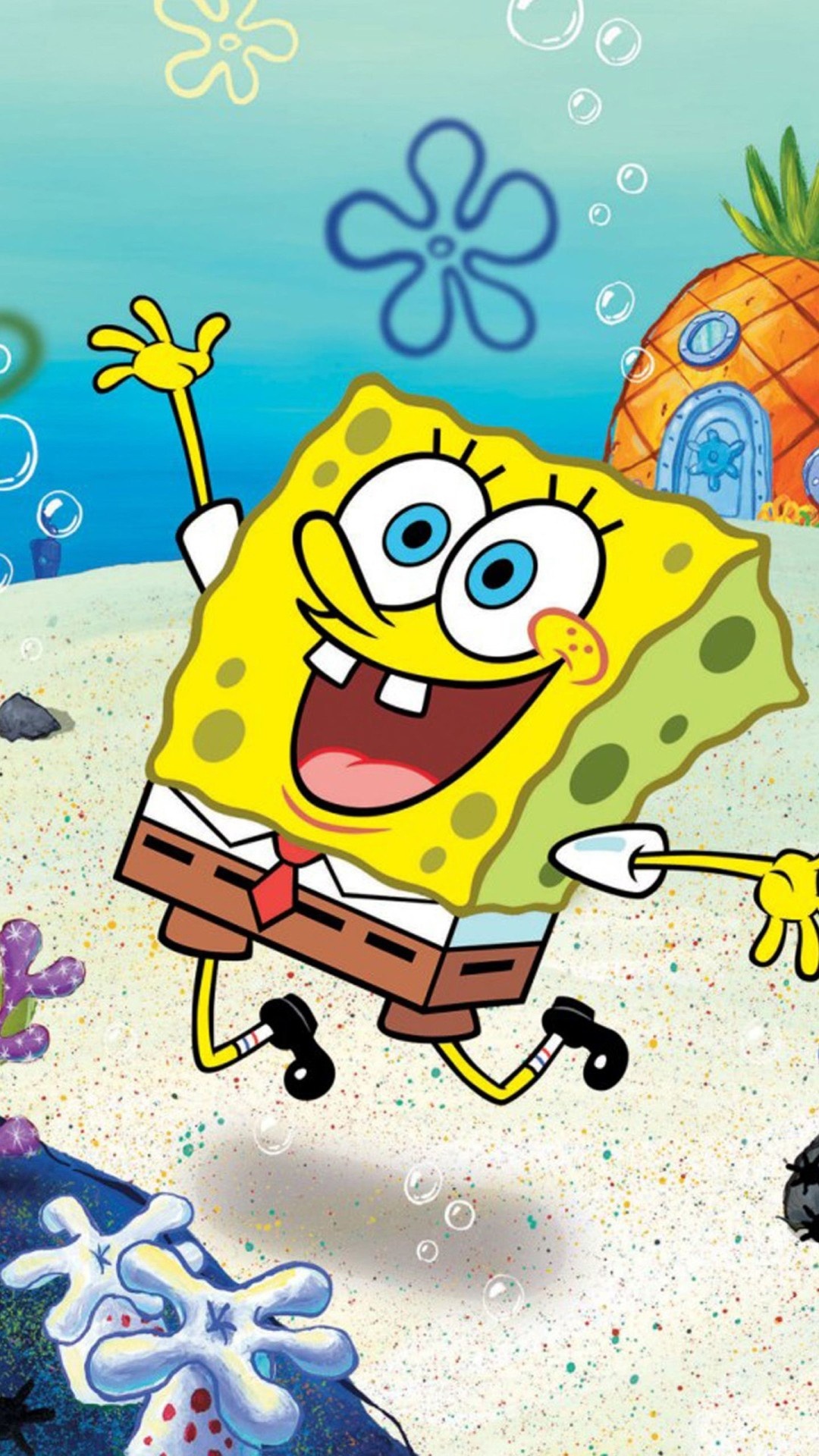 SpongeBob SquarePants wallpapers, Iconic cartoon adventures, 1080x1920 Full HD Phone