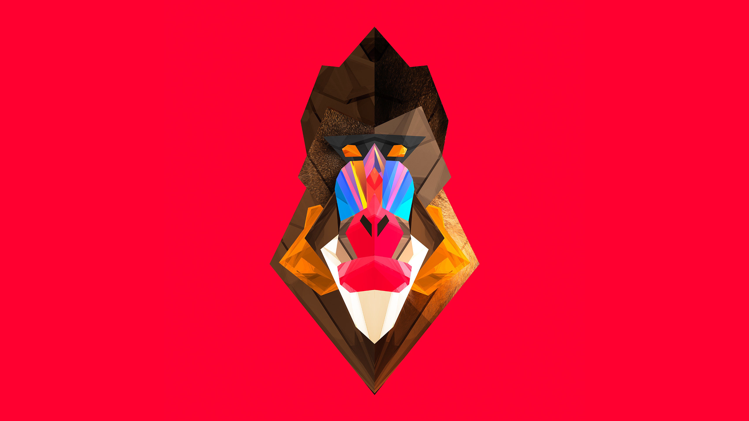 Mandrill, Facets Wallpaper, 2560x1440 HD Desktop