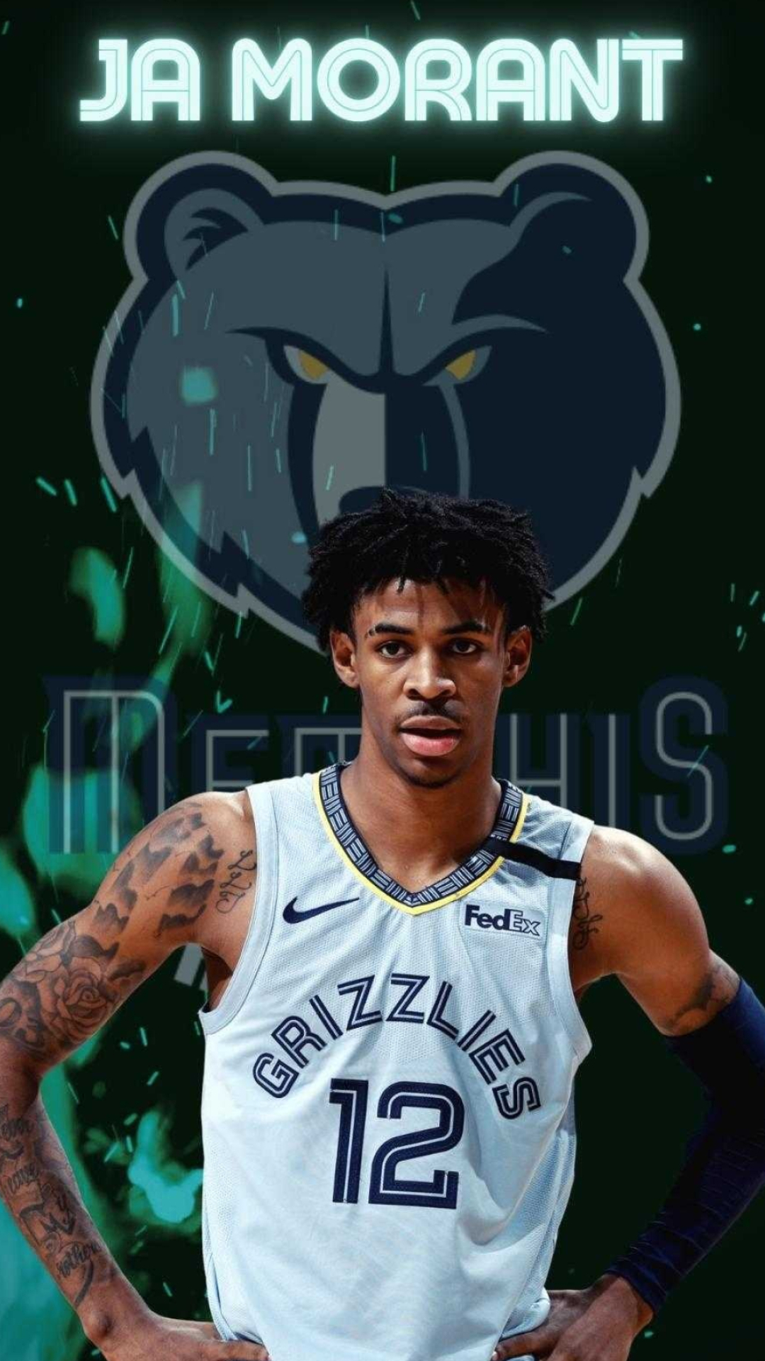 Ja Morant, Wallpaper,, 1080x1920 Full HD Phone