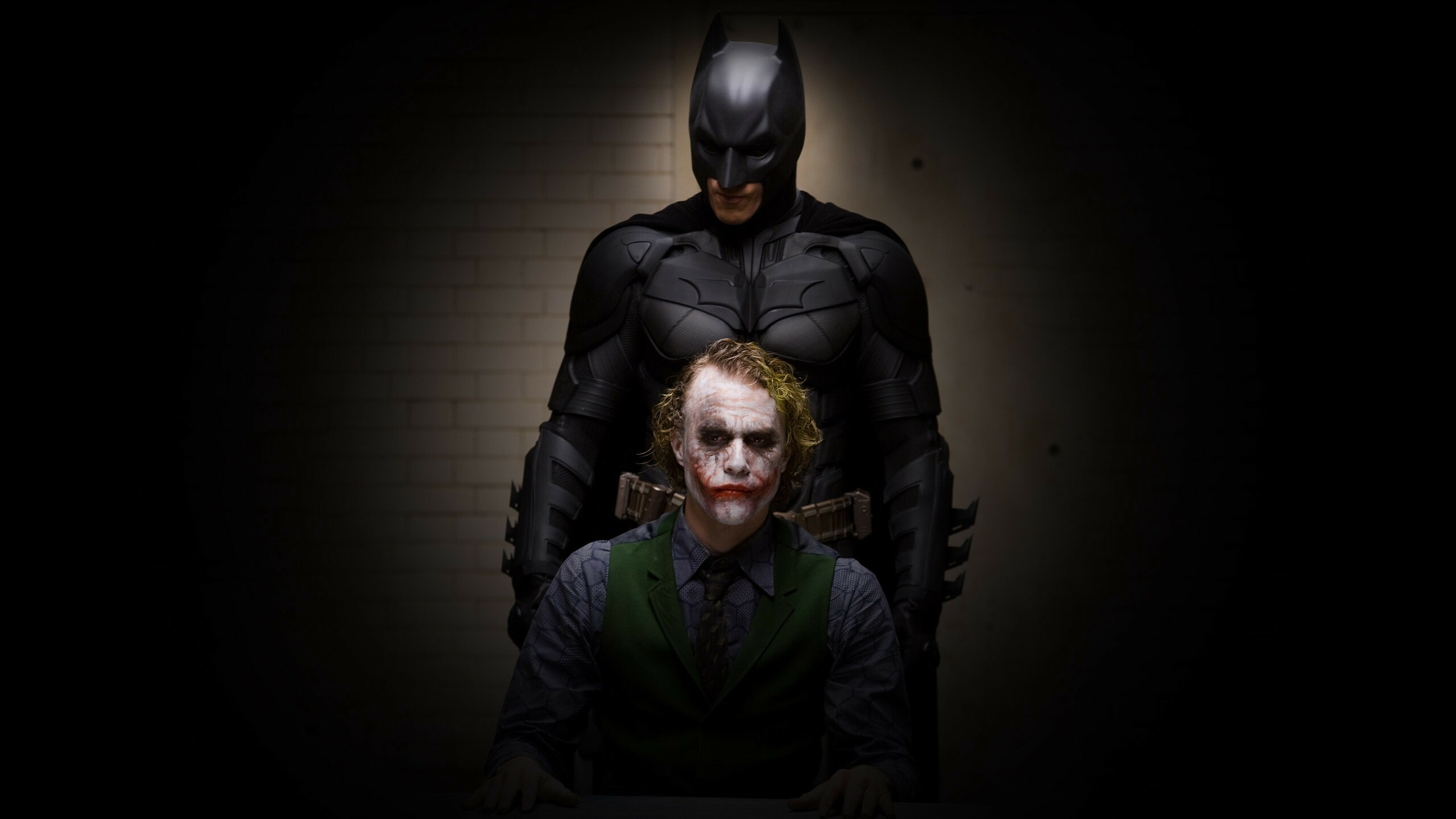 Batman and Joker, The Dark Knight Wallpaper, 2560x1440 HD Desktop