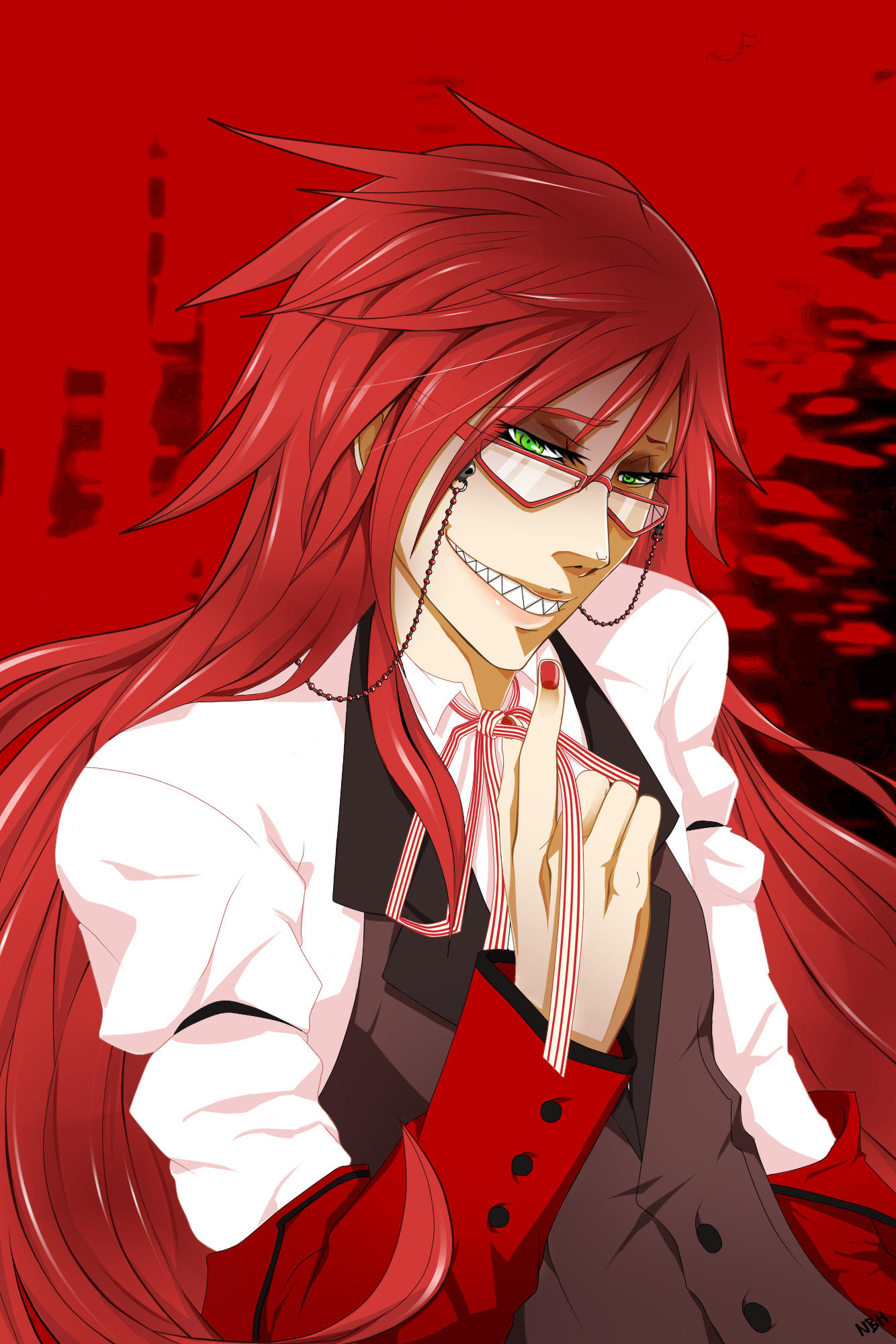 Grell Sutcliff, Anime, Black Butler, Kuroshitsuji, 1340x2000 HD Phone