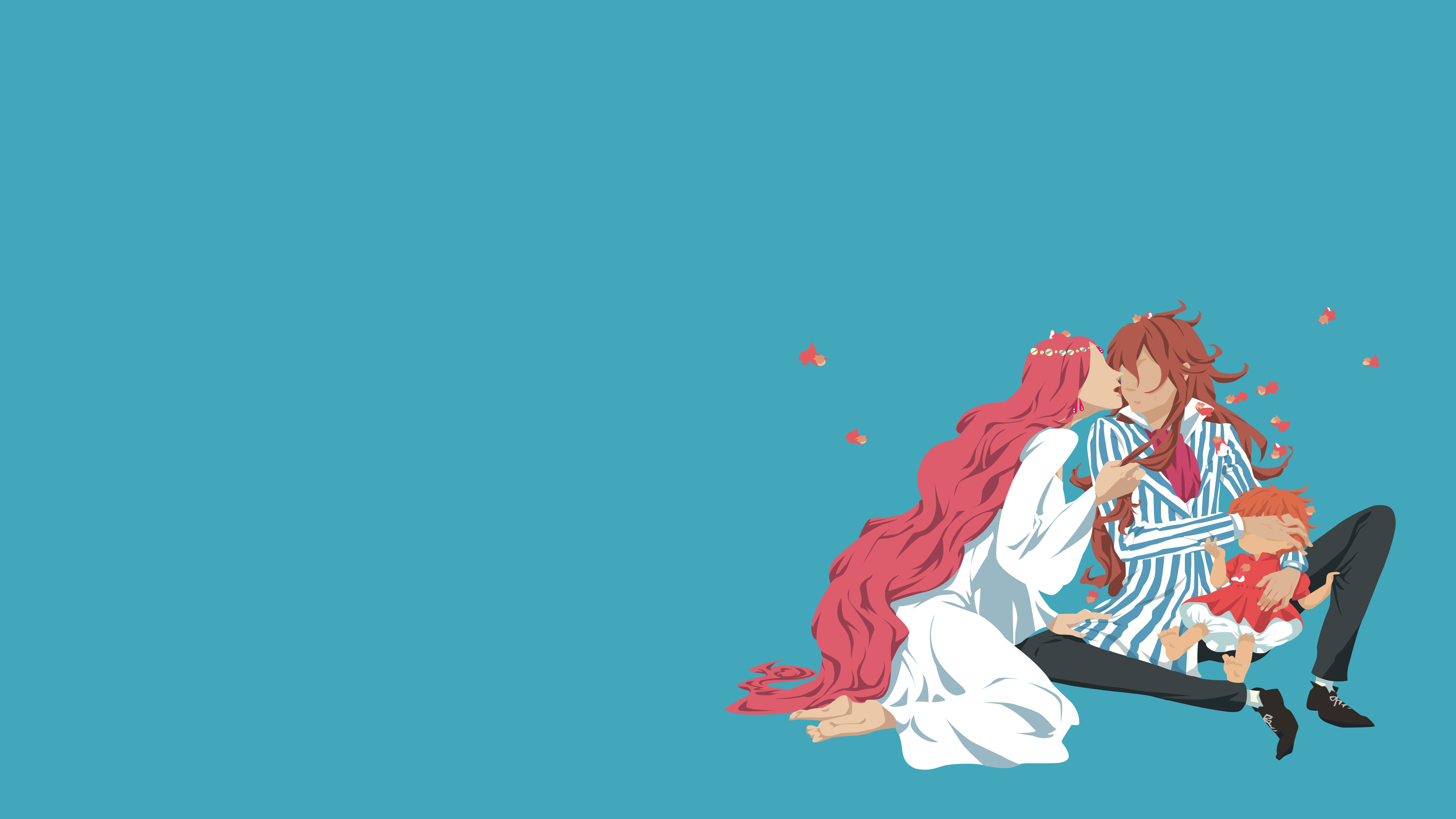 Ponyo, 4k Ultra HD, Wallpaper, Studio Ghibli, 3840x2160 4K Desktop