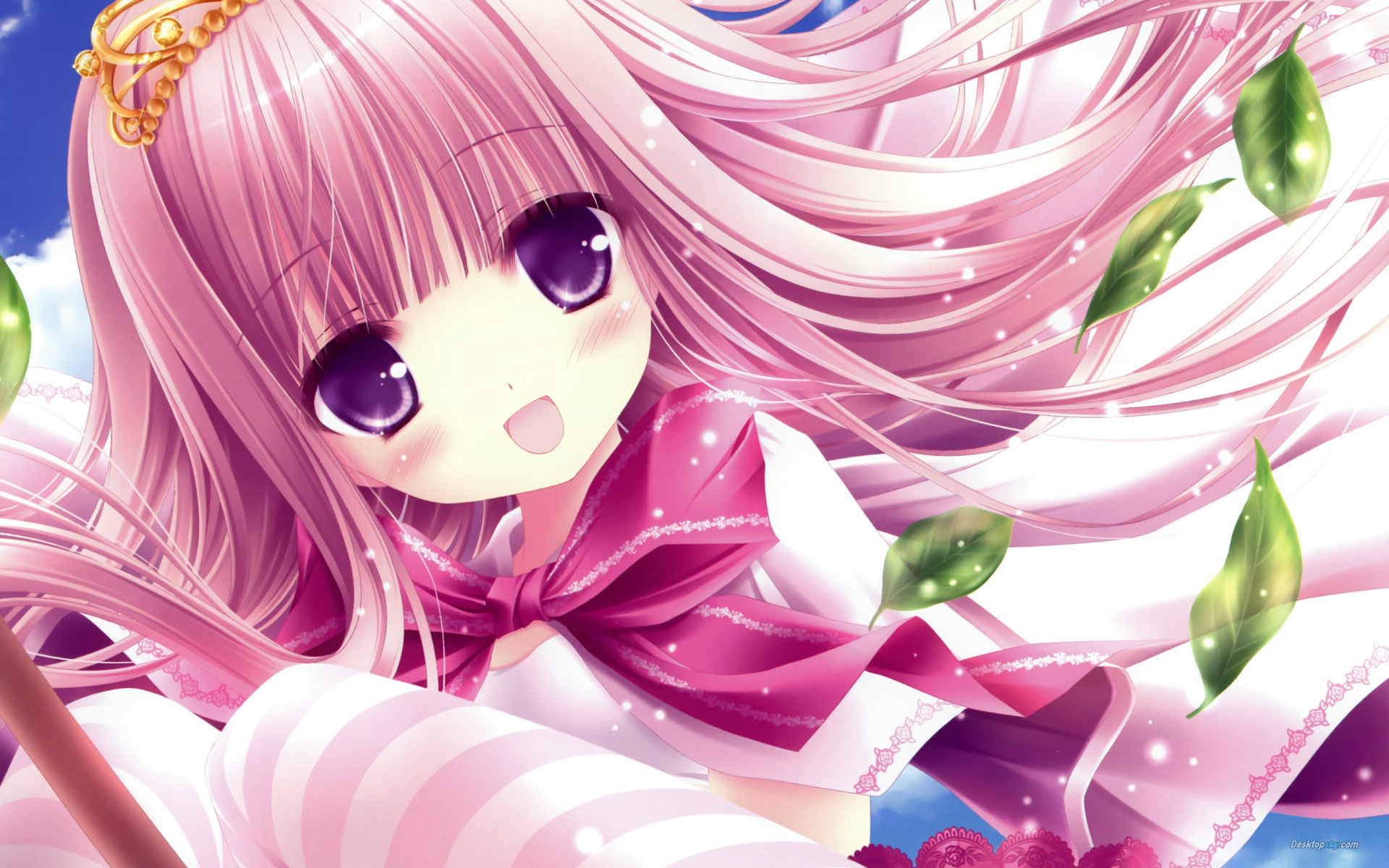 Anime design, pink hair, darling attire, youthful charm, pastel allure, 1920x1200 HD Desktop