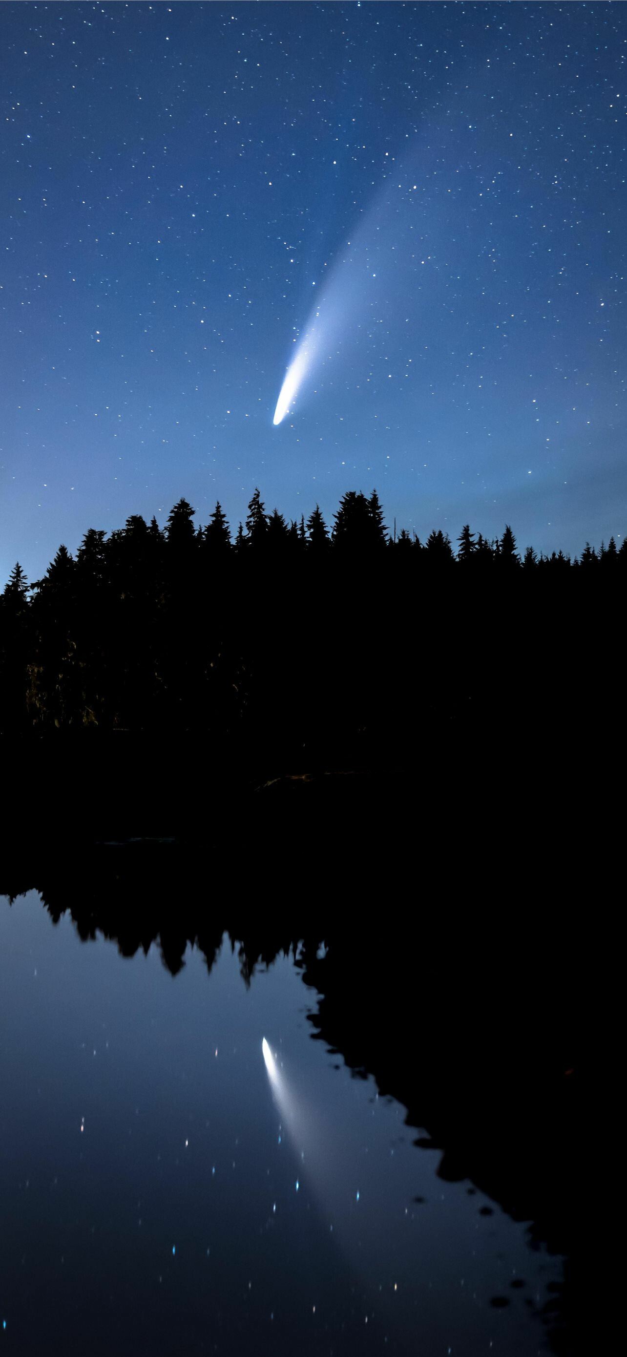 Comet iPhone wallpapers, Celestial beauty, Astral backgrounds, Stellar wonders, 1290x2780 HD Phone