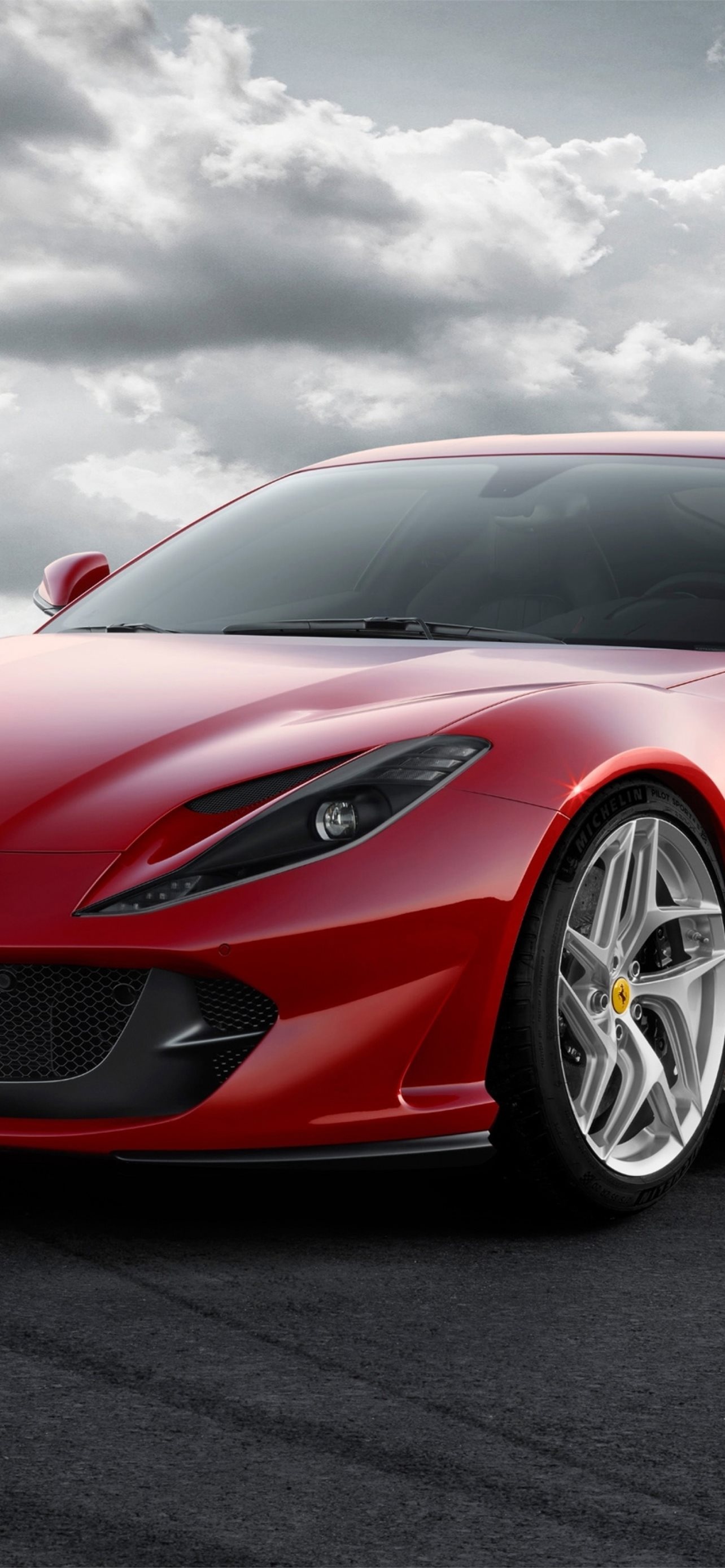 Ferrari 812 Superfast, Auto elegance, Thrilling performance, Italian engineering, 1290x2780 HD Phone