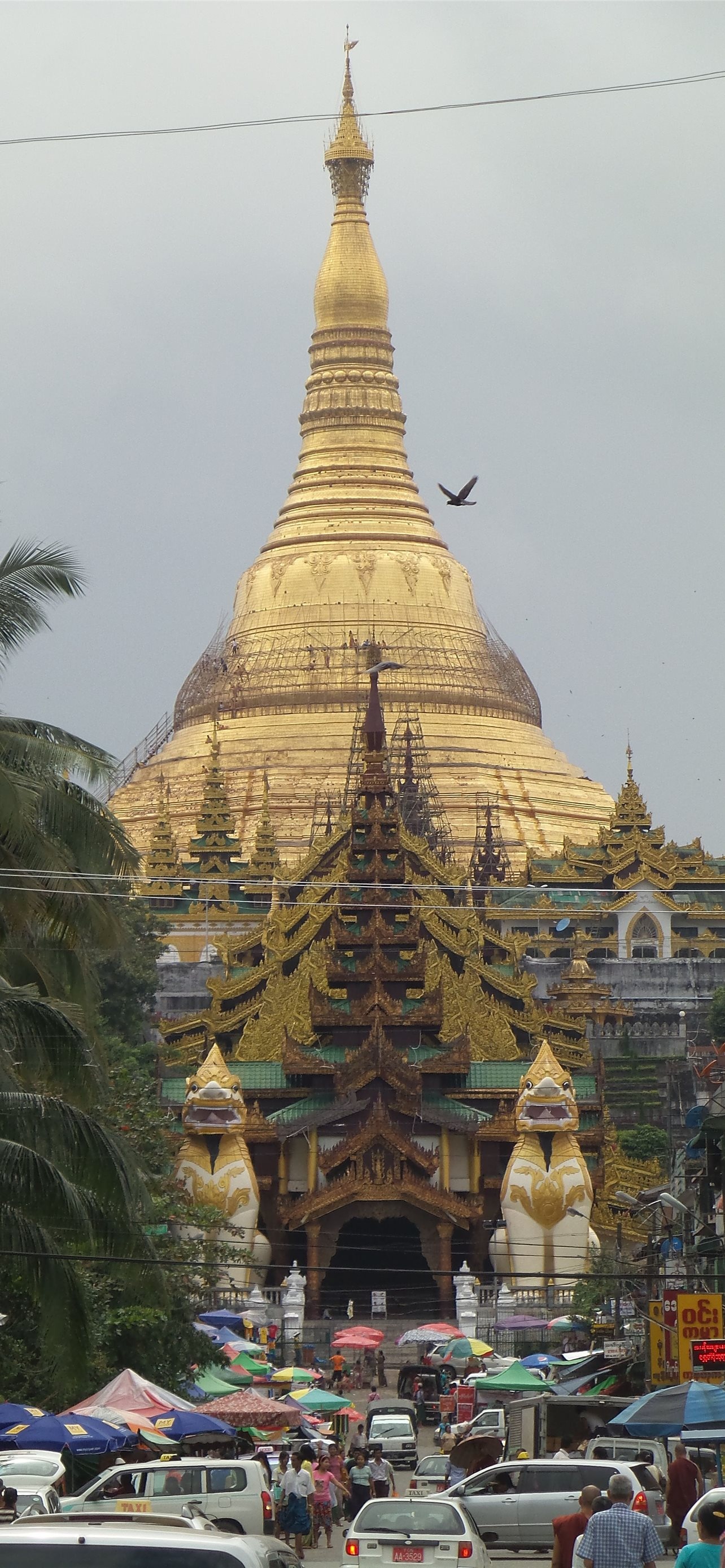 Shwedagon Pagoda, iPhone HD wallpapers, Serene beauty, 1290x2780 HD Phone