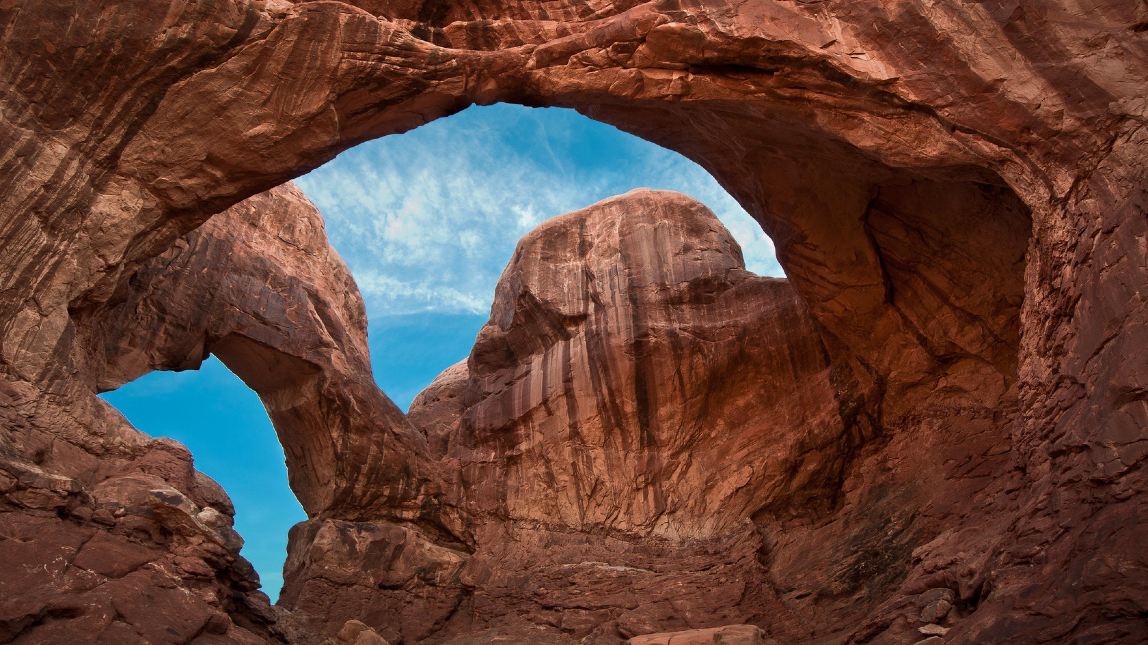 Double Arch, Arches National Park Wallpaper, 3840x2160 4K Desktop