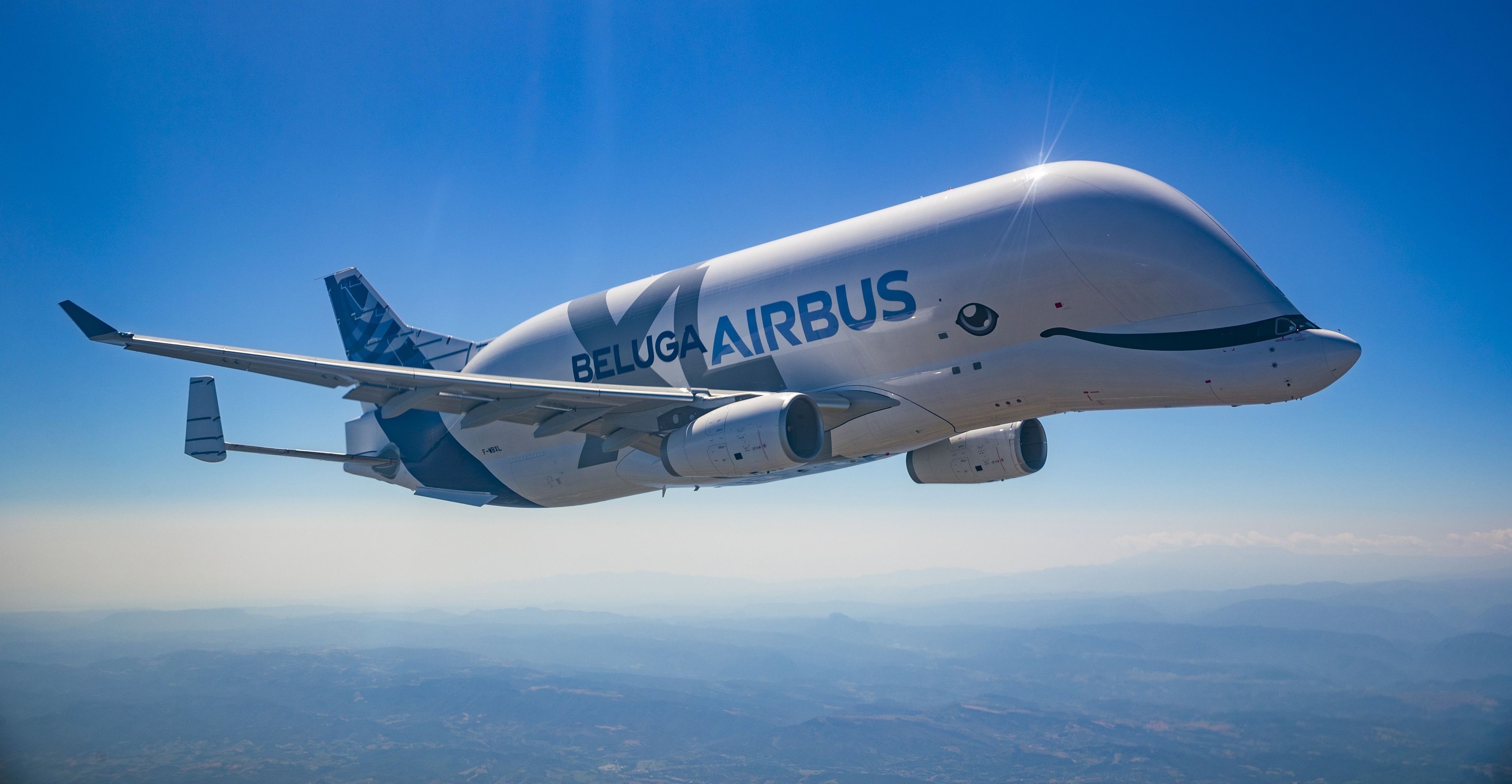 Airbus Beluga, High quality wallpapers, 3600x1870 HD Desktop