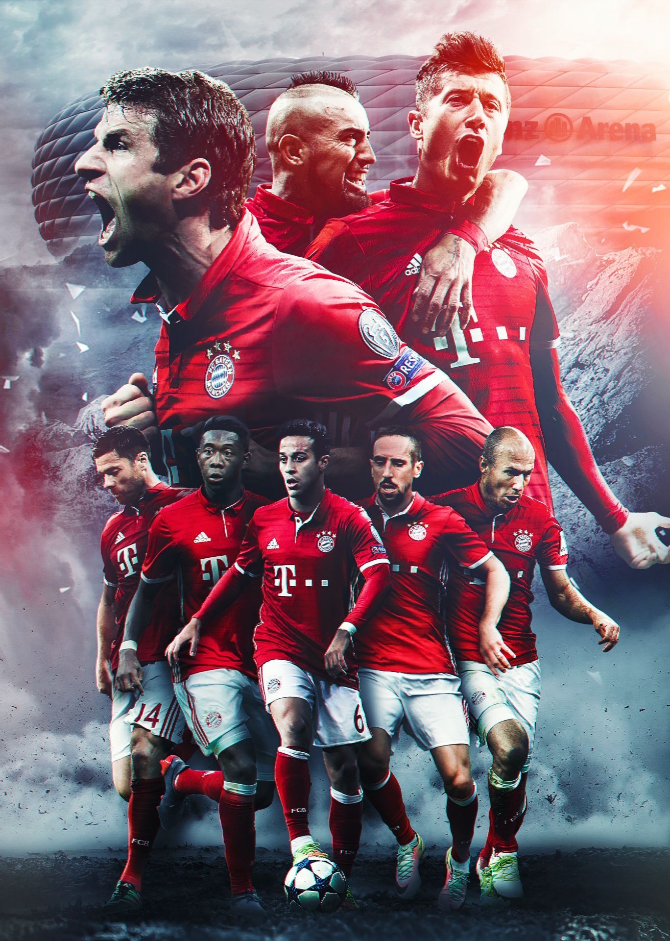 Bayern Munich, Football Team Wallpaper, 1370x1920 HD Phone