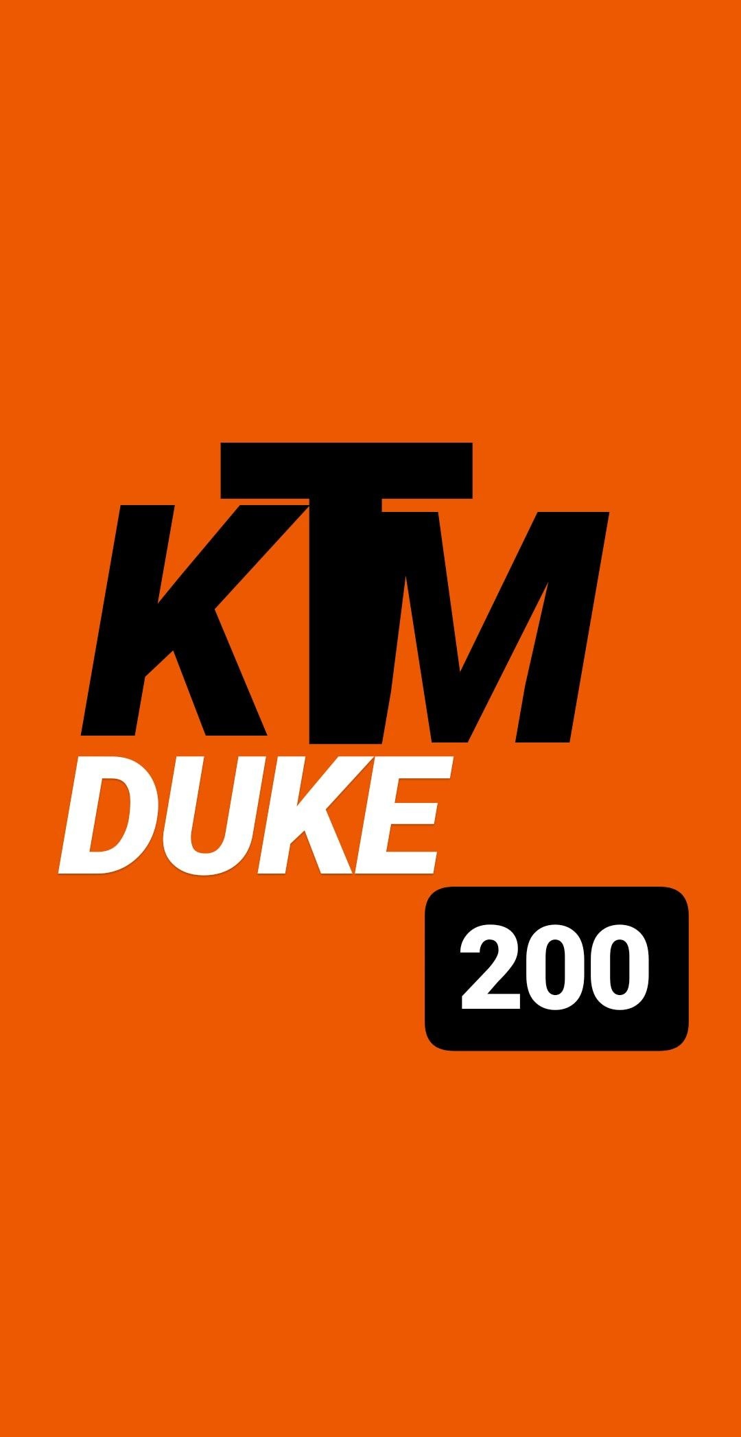 Duke 200, KTM Logo Wallpaper, 1080x2100 HD Phone