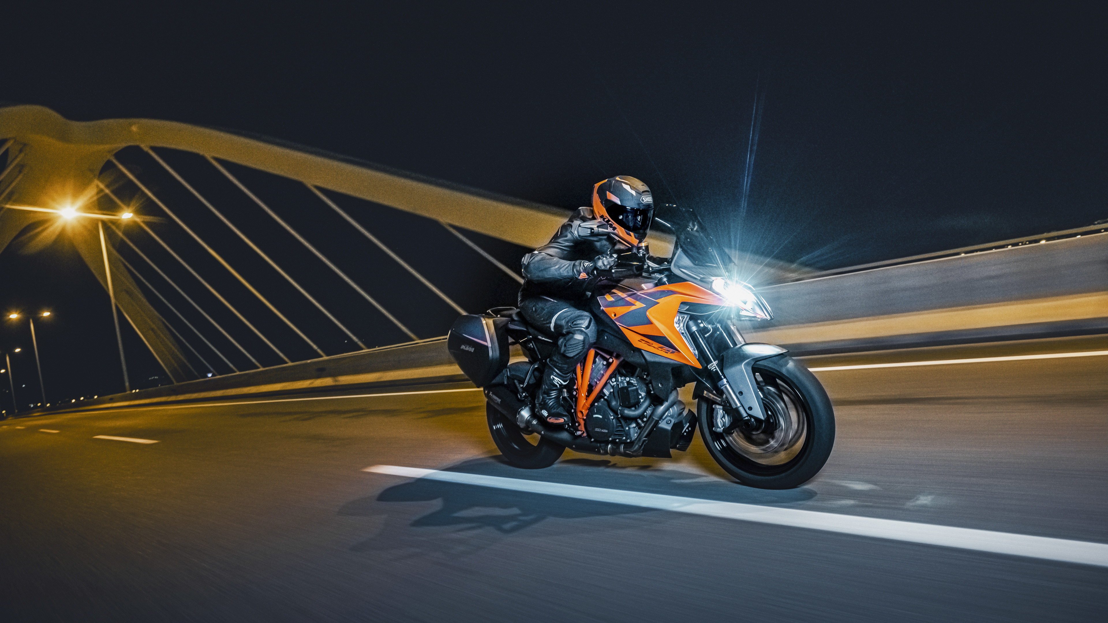 KTM 1290 Super Duke GT, Neue KTM, Serienmigem navi, Semiactivem fahrwerk, 3840x2160 4K Desktop