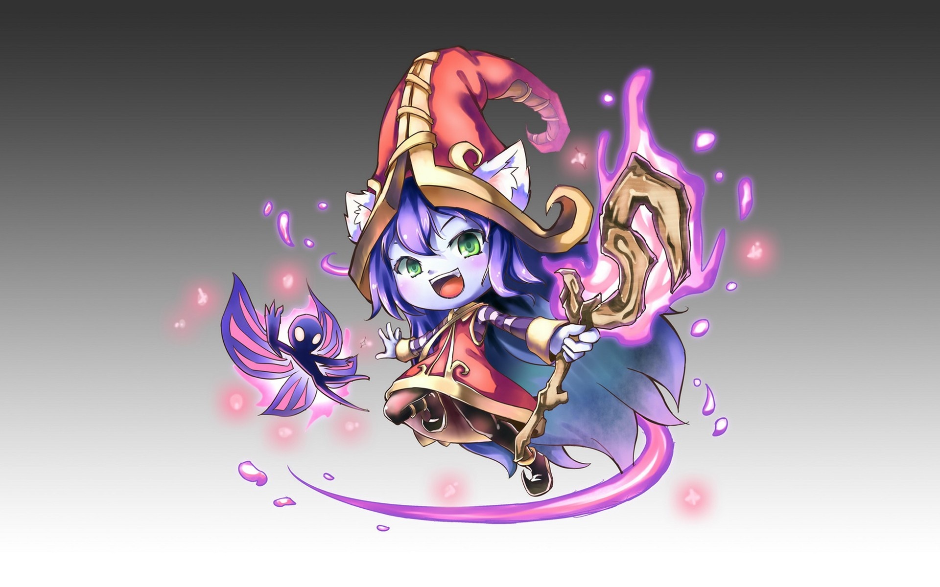 League of Legends, Chibi, Lulu fan art, LOL stats, 1920x1200 HD Desktop