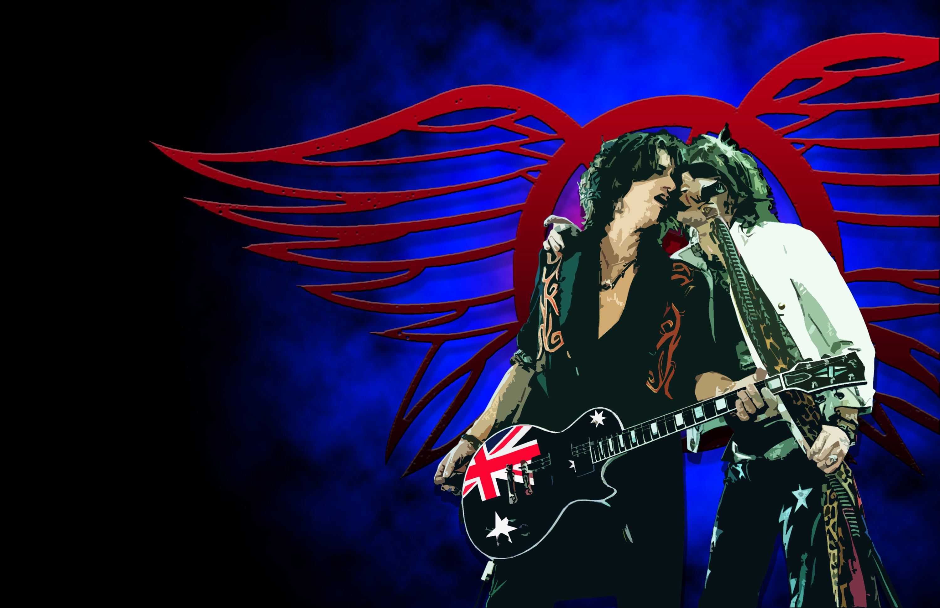 Joe Perry, Hard rock bands, Classic era, Steven Tyler wallpaper, 3000x1950 HD Desktop