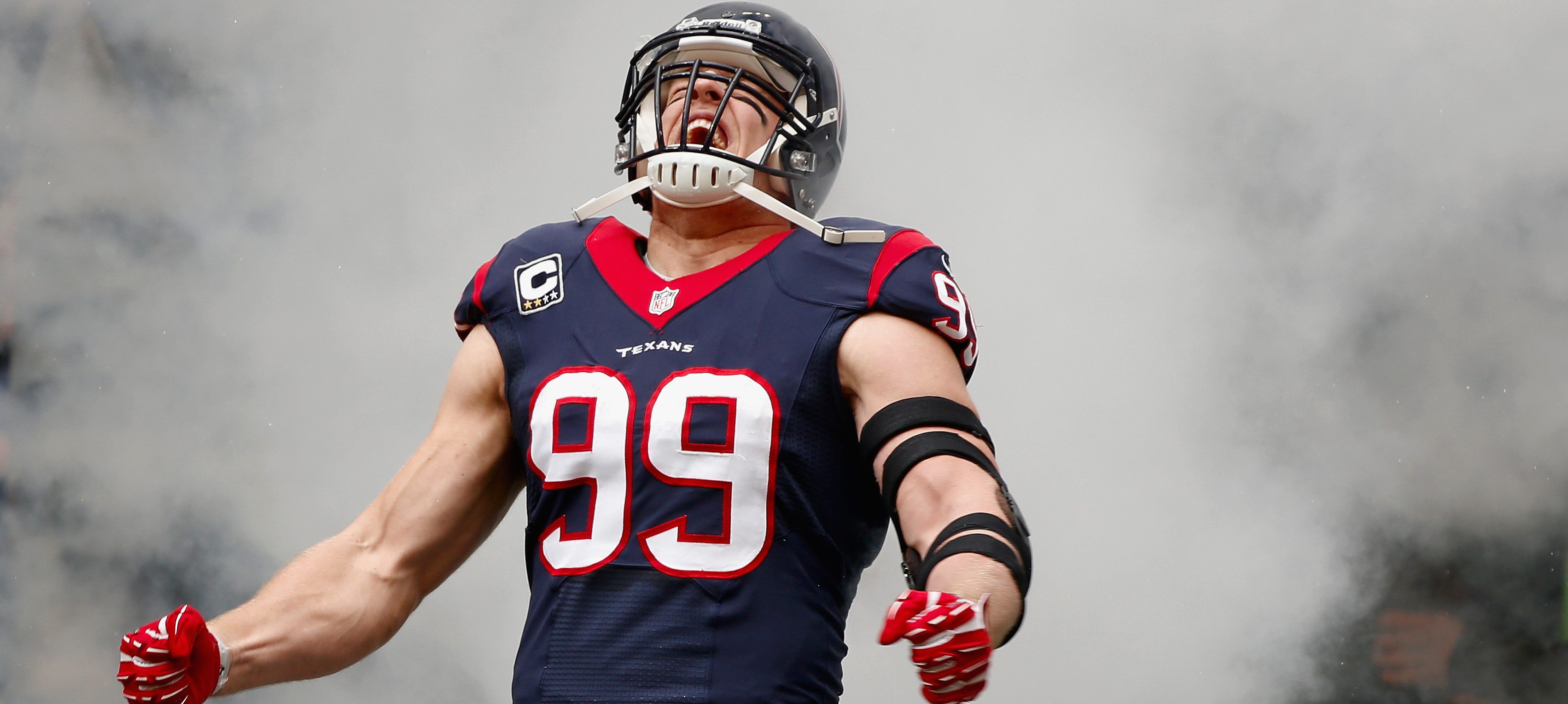 J.J. Watt (Sports), HD background image, Watt's energy, Dynamic presence, 3410x1530 Dual Screen Desktop