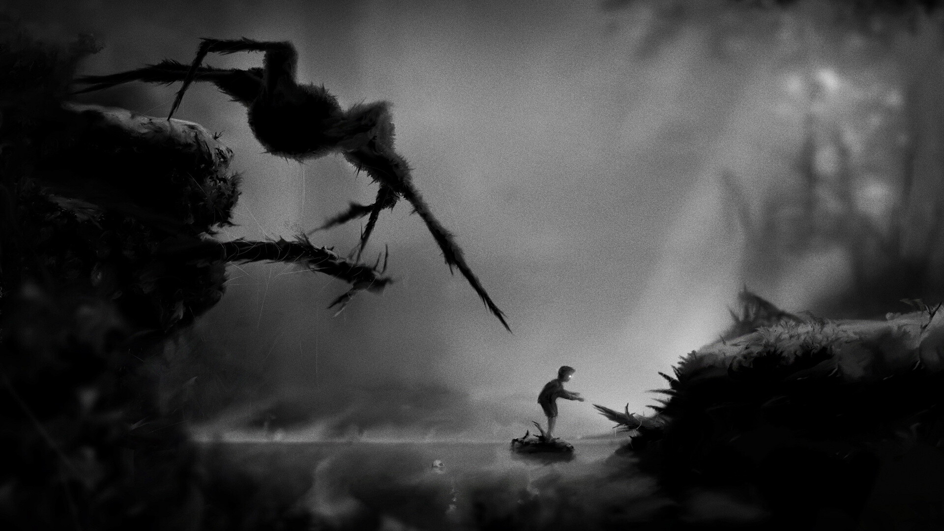 Limbo wallpaper, Dark platformer, Limbo atmosphere, Striking visuals, 1920x1080 Full HD Desktop