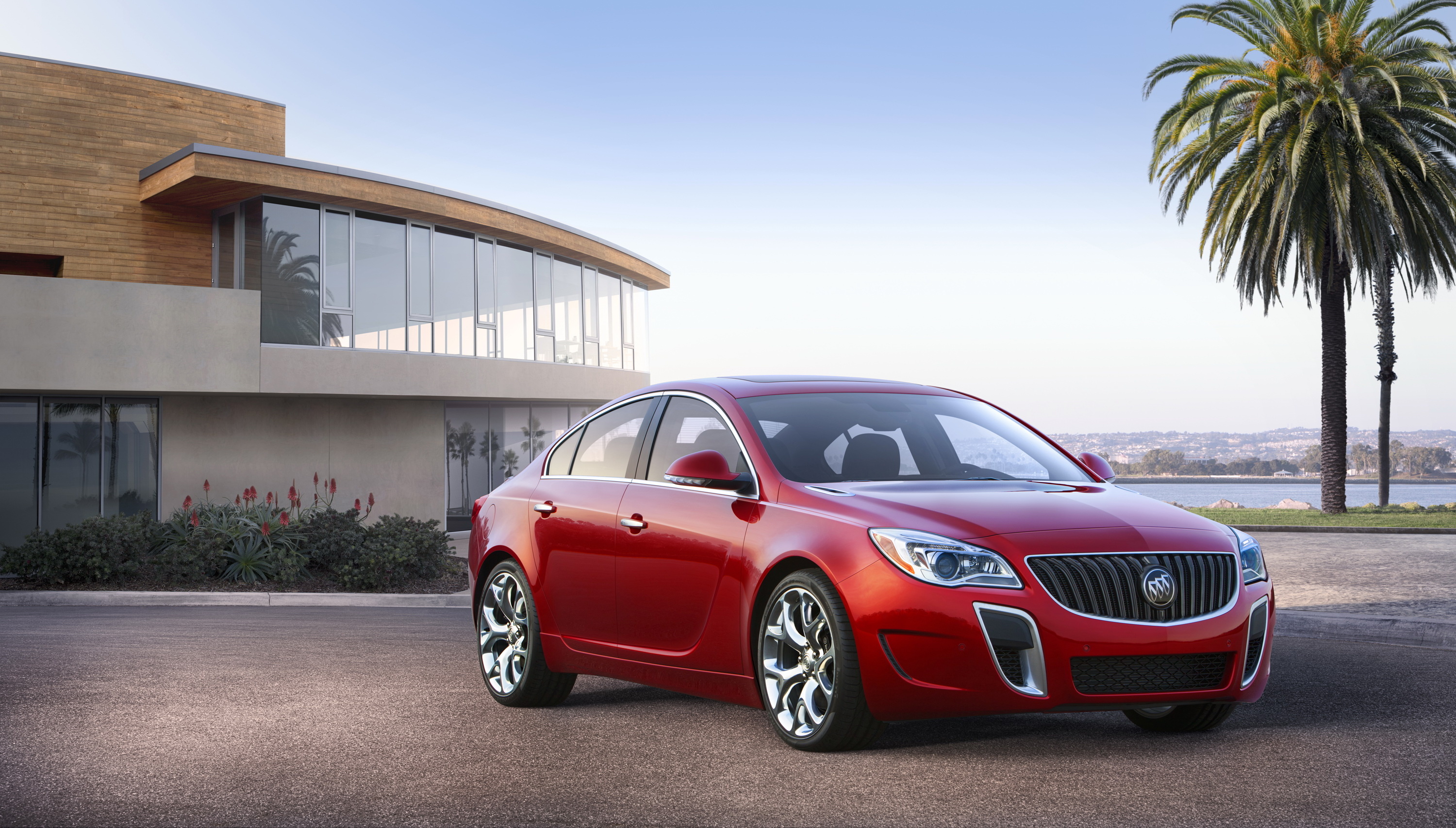 Buick Regal GS, 2013 model, Red auto, Metallic, 3000x1710 HD Desktop