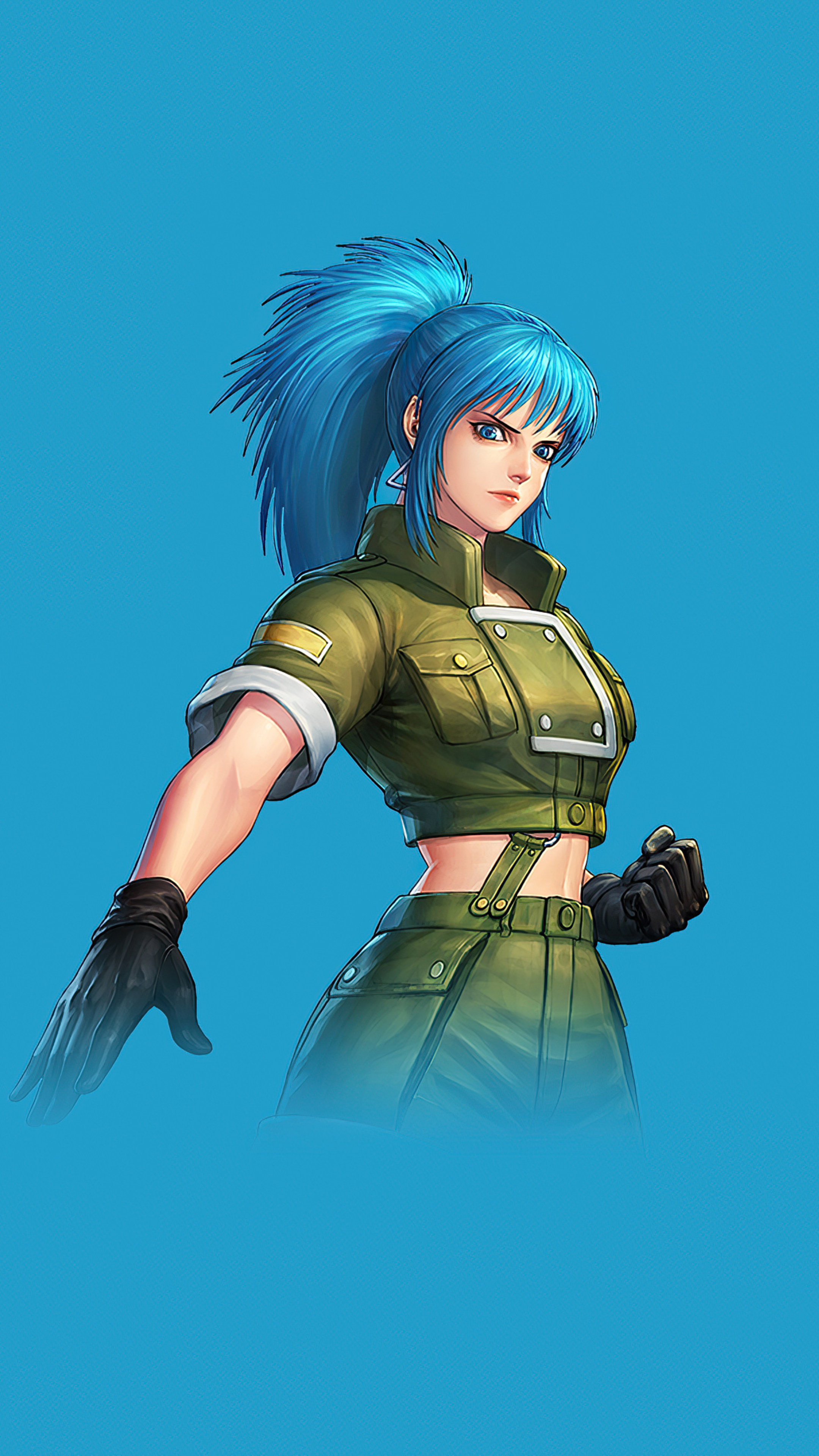 Leona Heidern, King of Fighters, Sony Xperia X, HD 4K wallpapers, 2160x3840 4K Phone