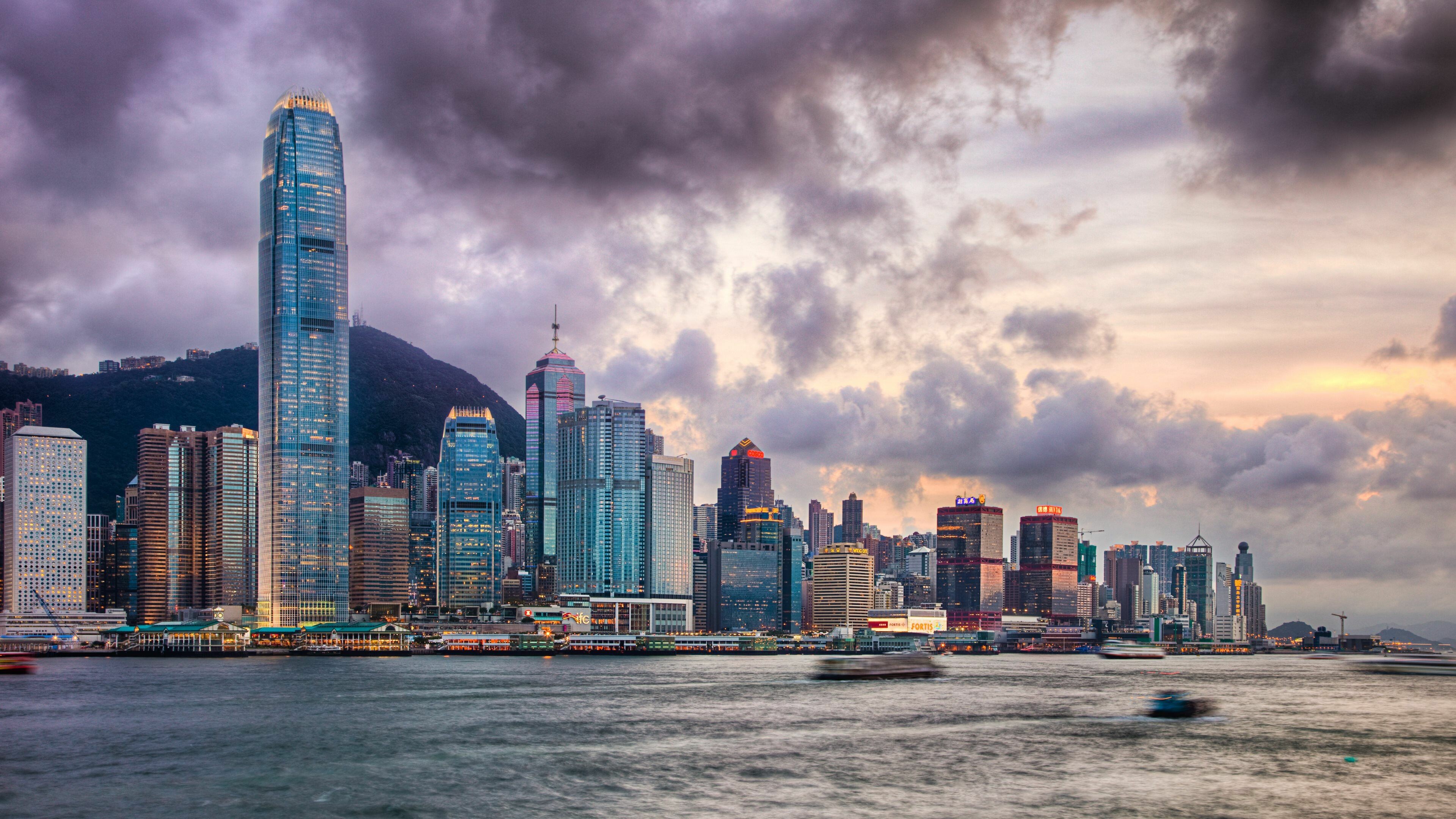 Victoria Harbor, Hong Kong Wallpaper, 3840x2160 4K Desktop