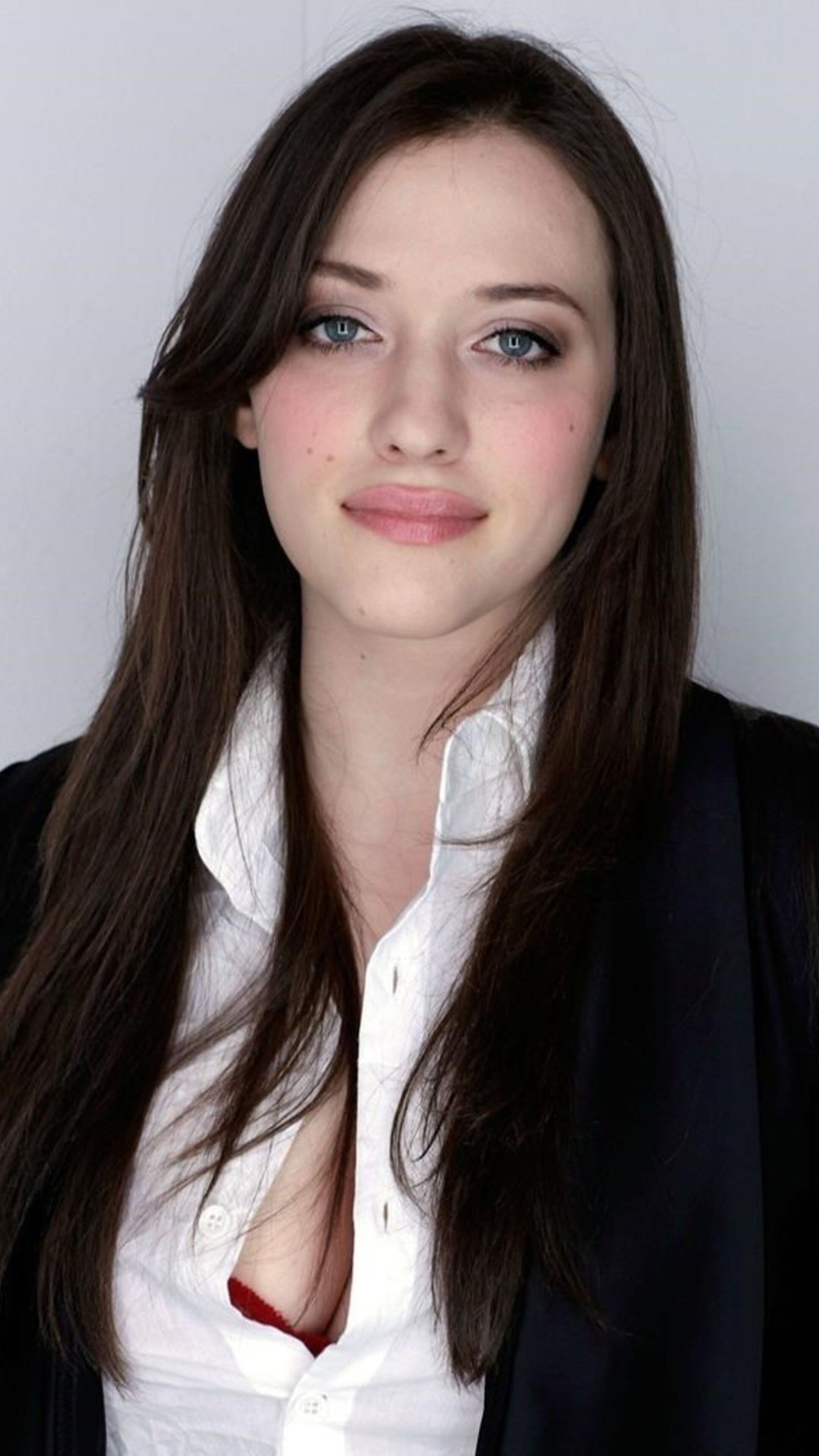 Kat Dennings long hairs, Sony Xperia X XZ Z5 Premium, 4K wallpapers, 2160x3840 4K Phone