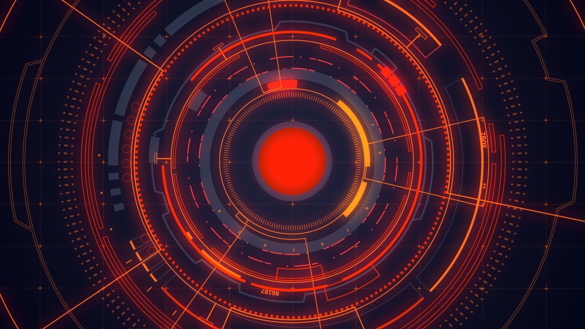 High Tech, Red technology, Vibrant designs, Futuristic elements, 1920x1080 Full HD Desktop