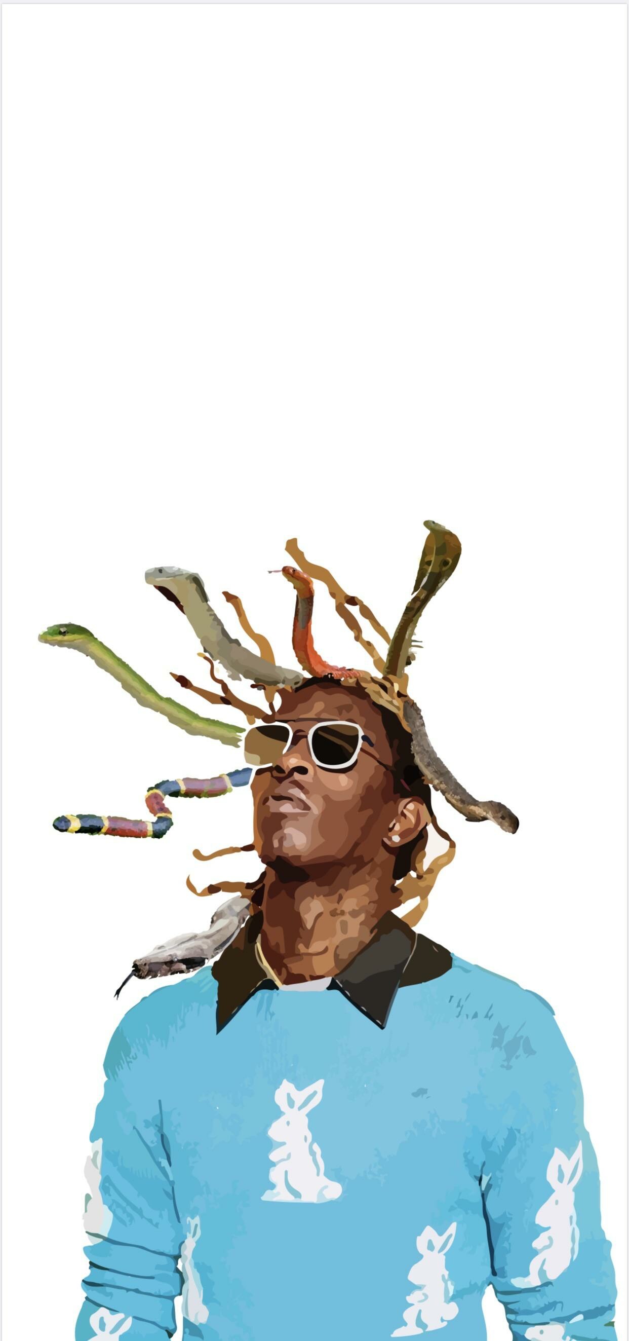 Young Thug, Sensual wallpaper, Artistic creation, Alluring aesthetics, 1250x2650 HD Phone