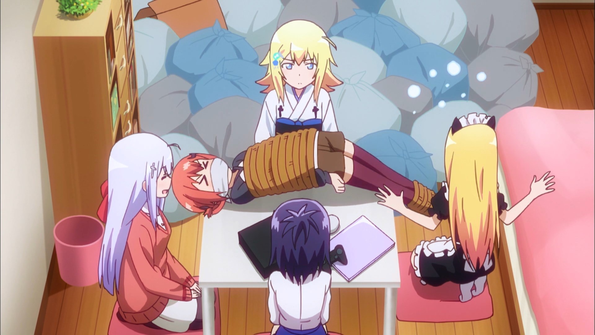 Gabriel DropOut, Episode 12, Final impressions, Clouded, 1920x1080 Full HD Desktop