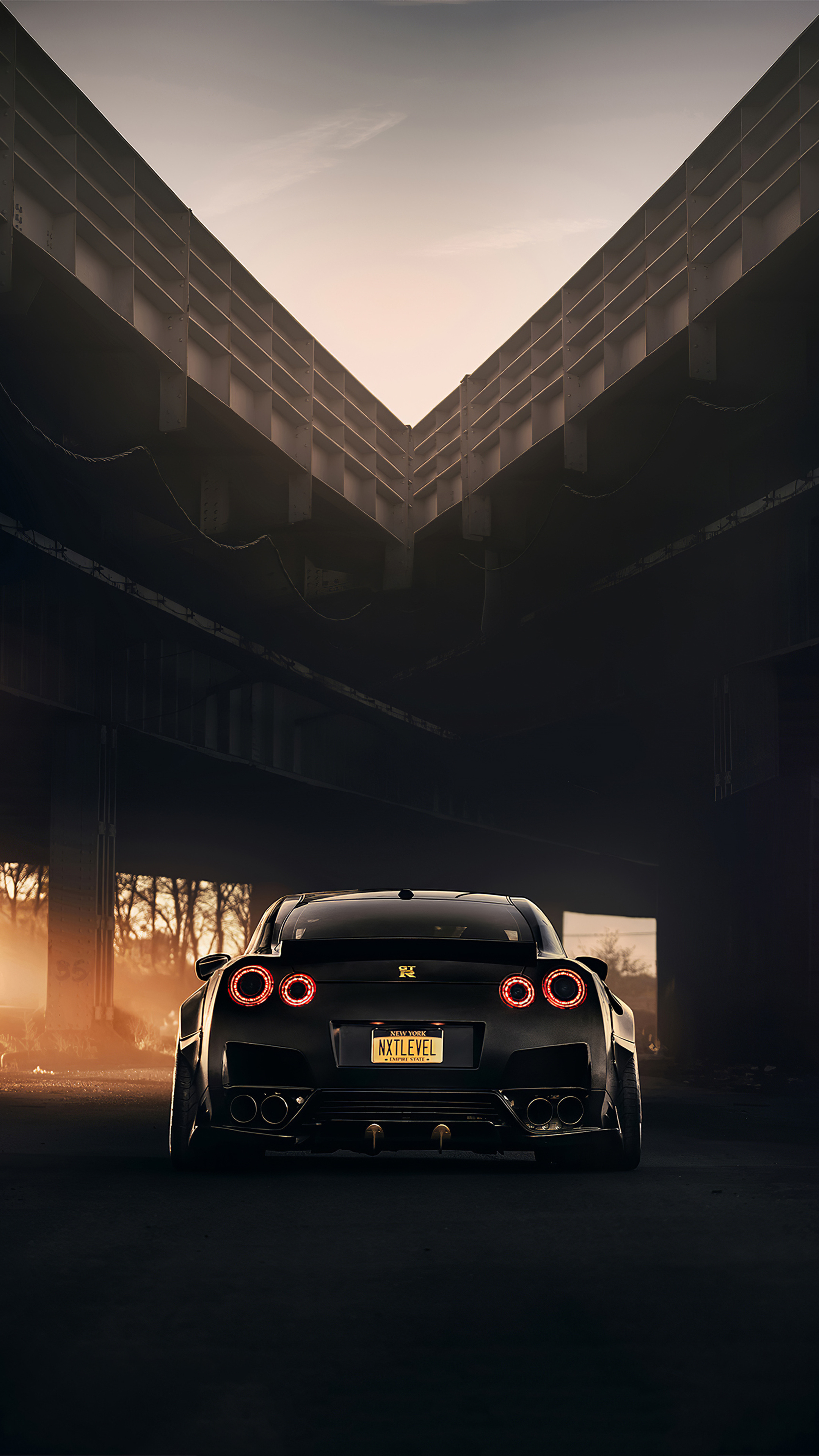 Liberty Walk Rear View, GT-R Wallpaper, 2160x3840 4K Phone