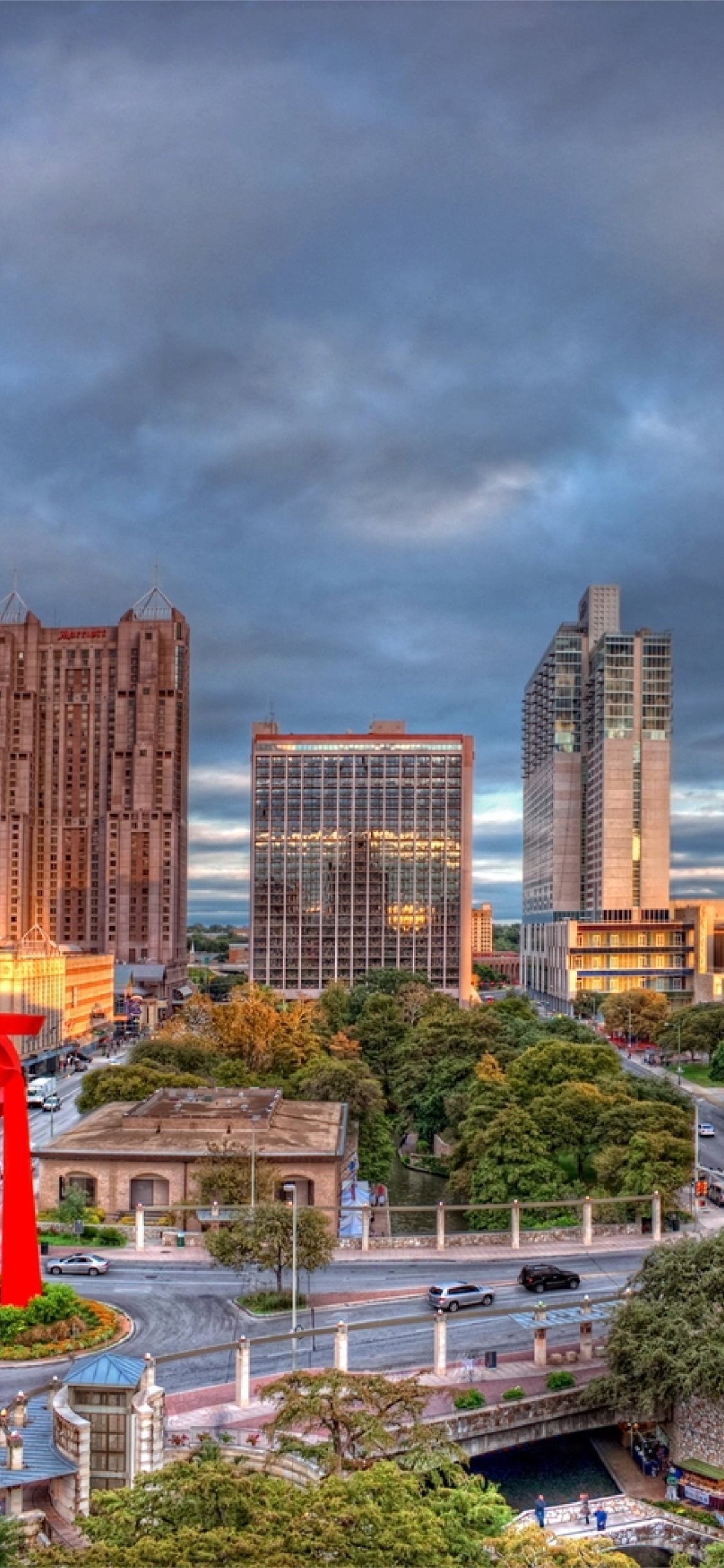 San Antonio Skyline, Best San Antonio iPhone, HD wallpapers, 1130x2440 HD Phone