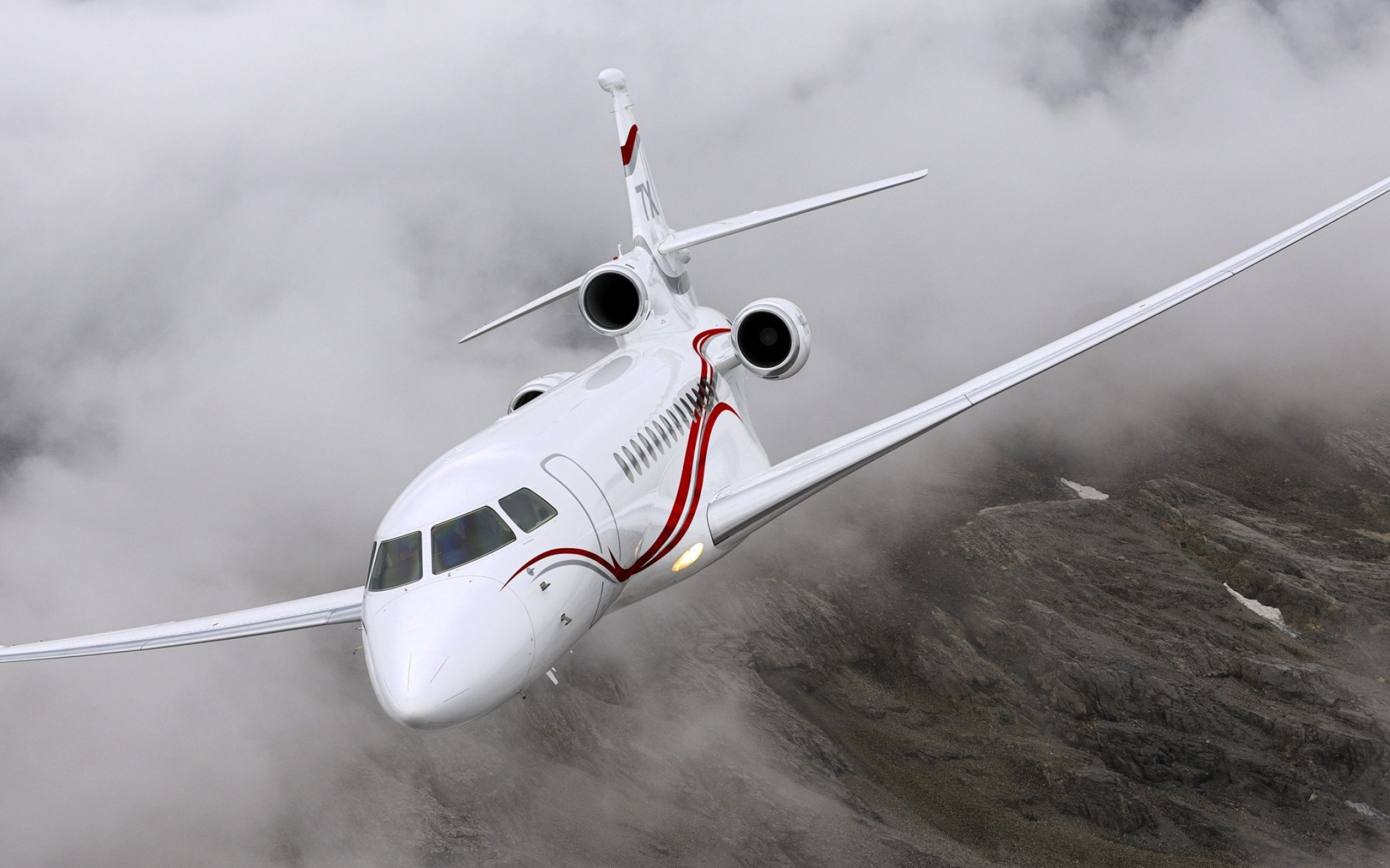 Dassault Aviation, Jet airlines, Falcon 7x, Otosection, 2560x1600 HD Desktop