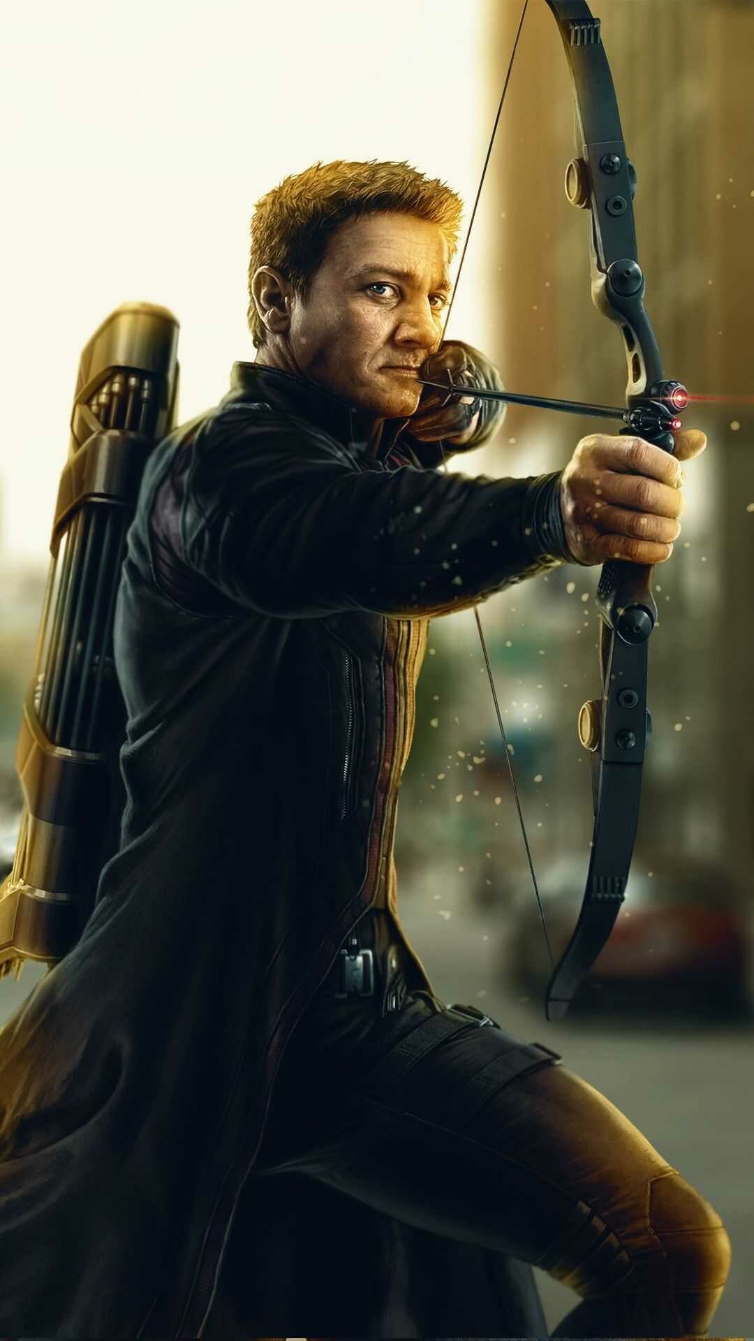 Hawkeye (Marvel), Wallpaper by Vobss, Comic-inspired design, Hawkeye logo, 1080x1920 Full HD Phone