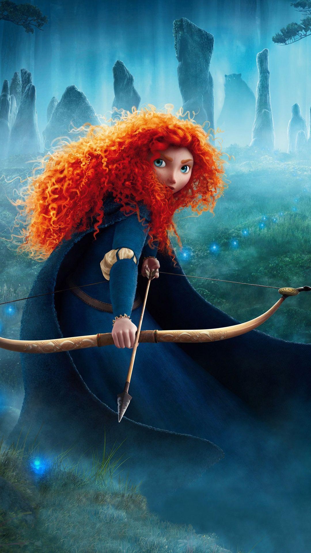 Princess Merida wallpapers, Scottish folklore, Brave heroine, Legendary adventure, 1080x1920 Full HD Phone