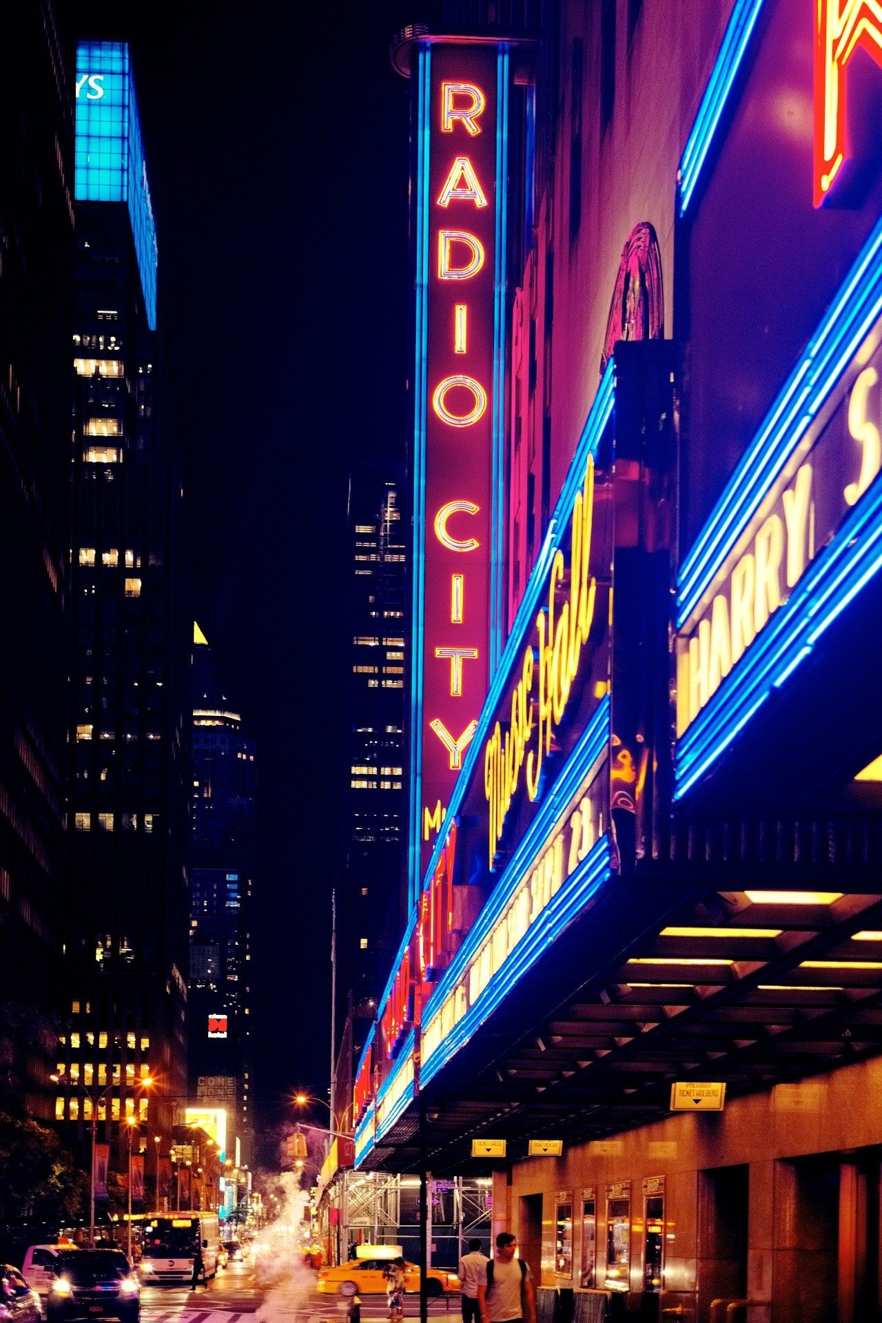 Radio City Music Hall, Broadway Wallpaper, 1280x1920 HD Phone