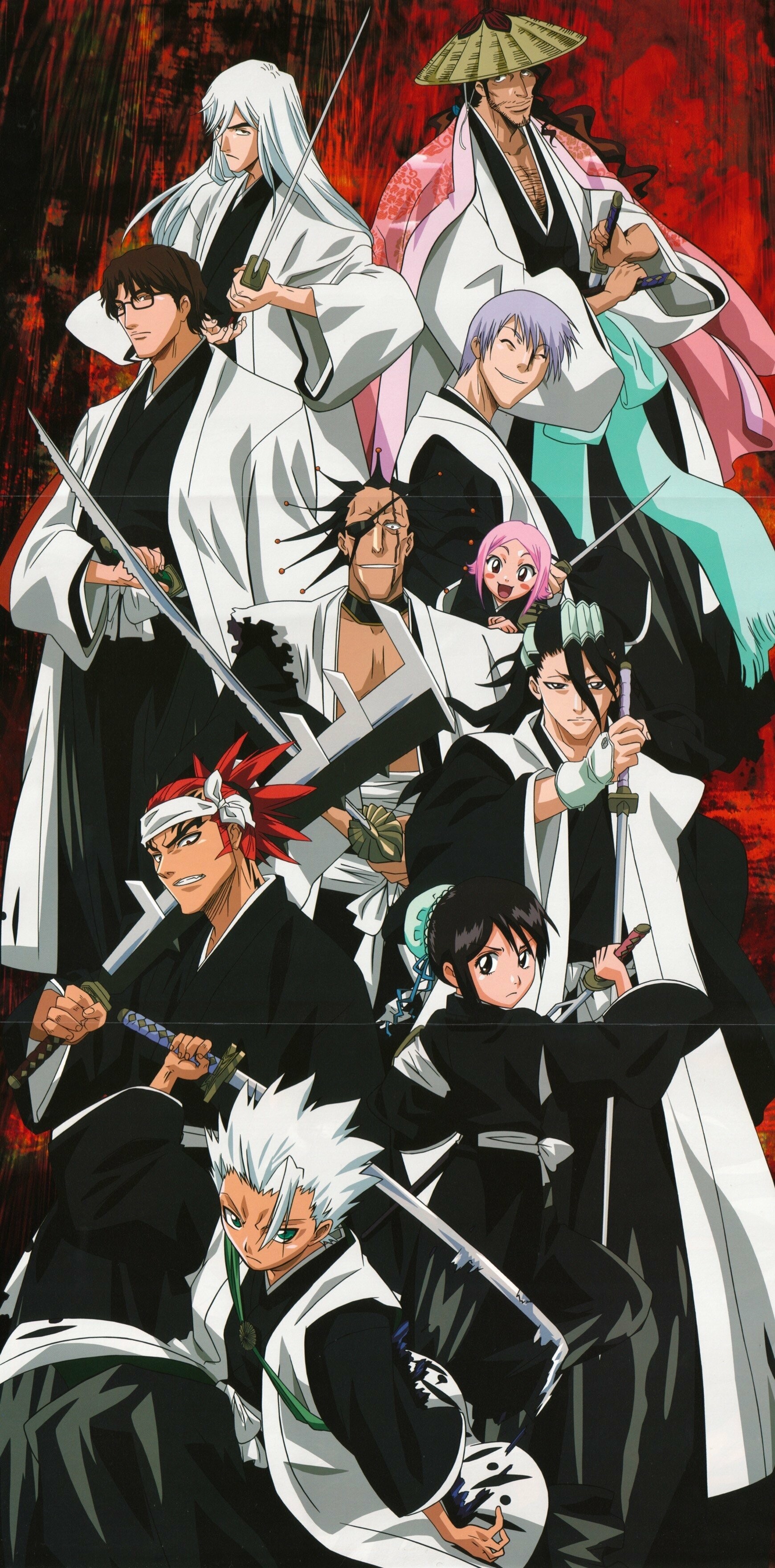 Bleach: Thousand Year Blood War, 4k anime art, Visually striking, Captivating character designs, 1740x3530 HD Phone