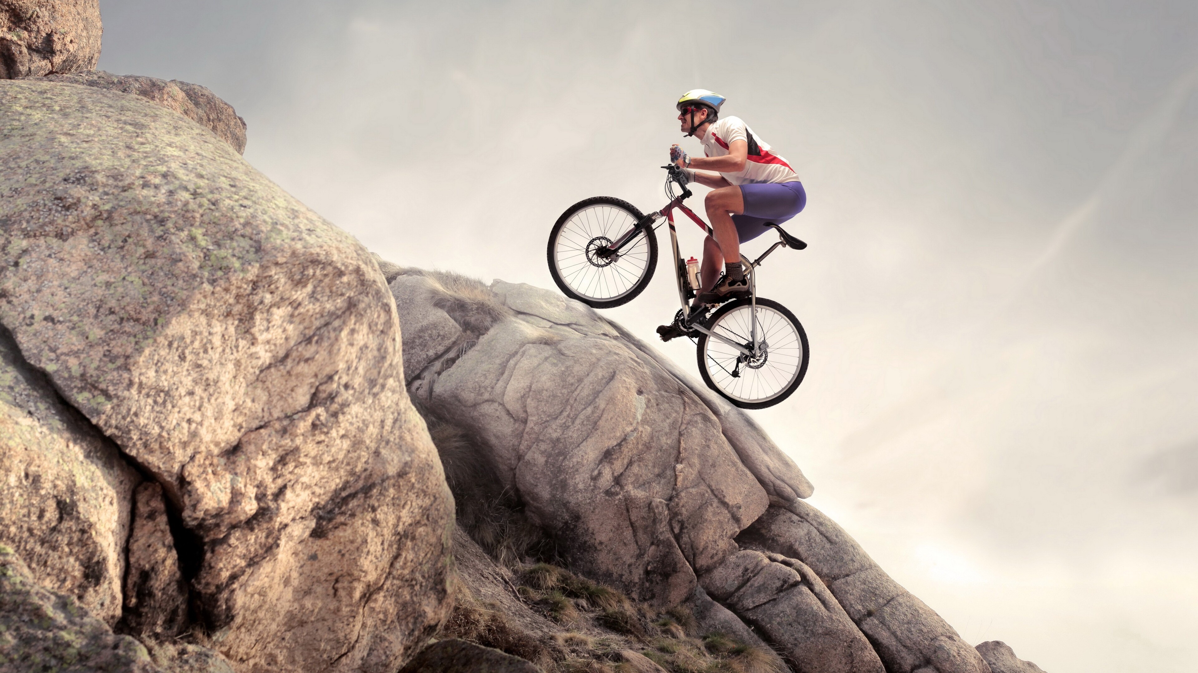 Rock climbing, Cycling Mountain Bike Wallpaper, 3840x2160 4K Desktop