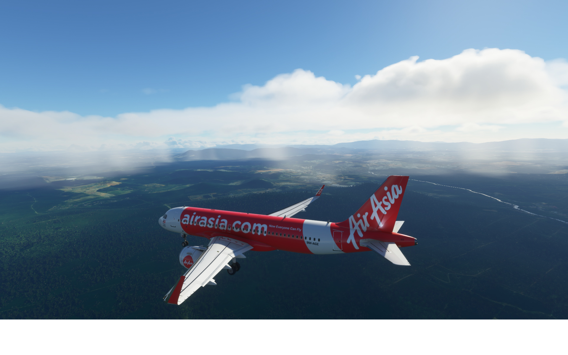 AirAsia, Singapore to Kuala Lumpur, Avsim screen shots, Travel community, 1920x1200 HD Desktop