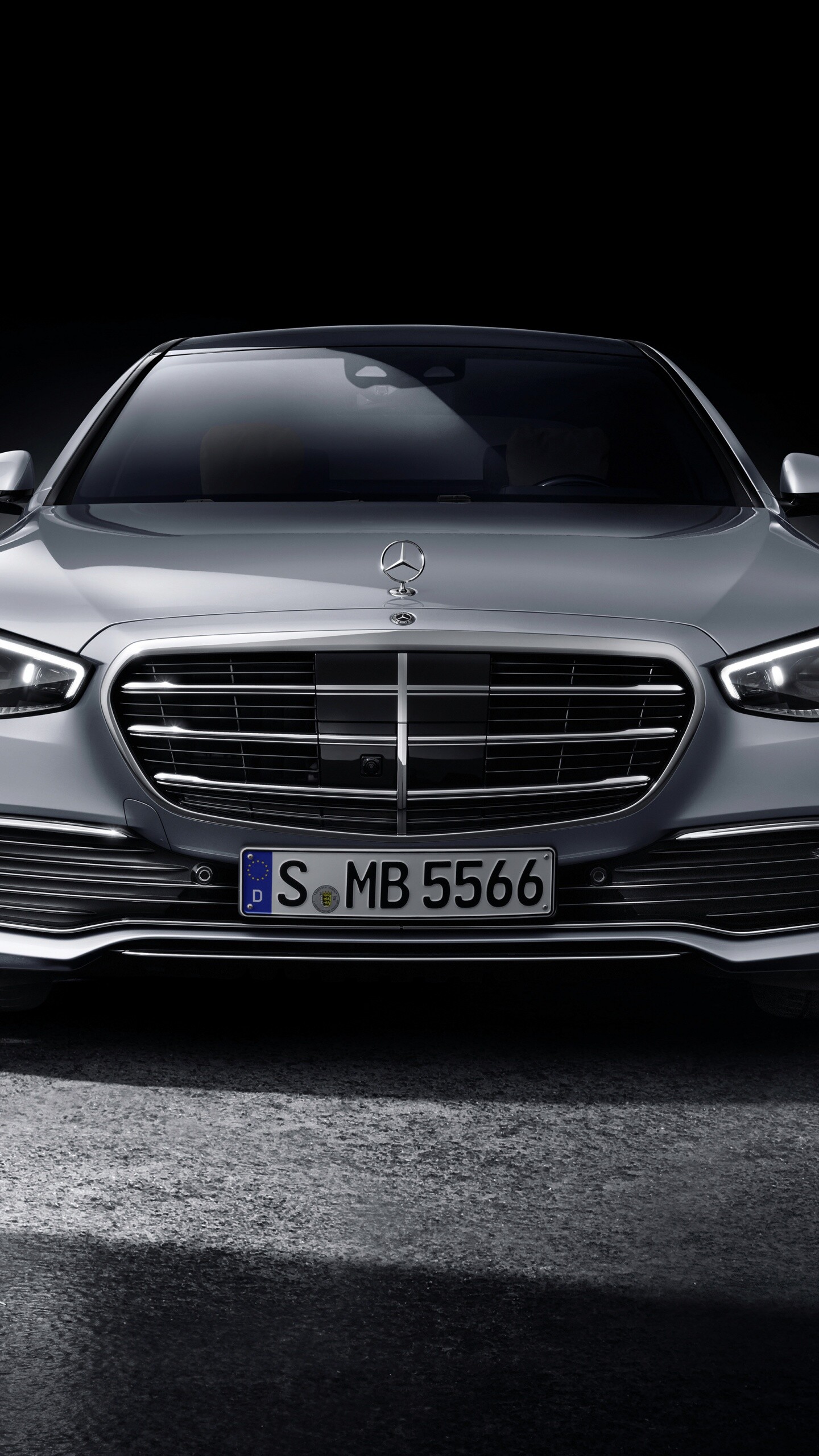 Mercedes-Benz S-Klasse, Black beauty, Cutting-edge design, Ultimate comfort, 1440x2560 HD Phone