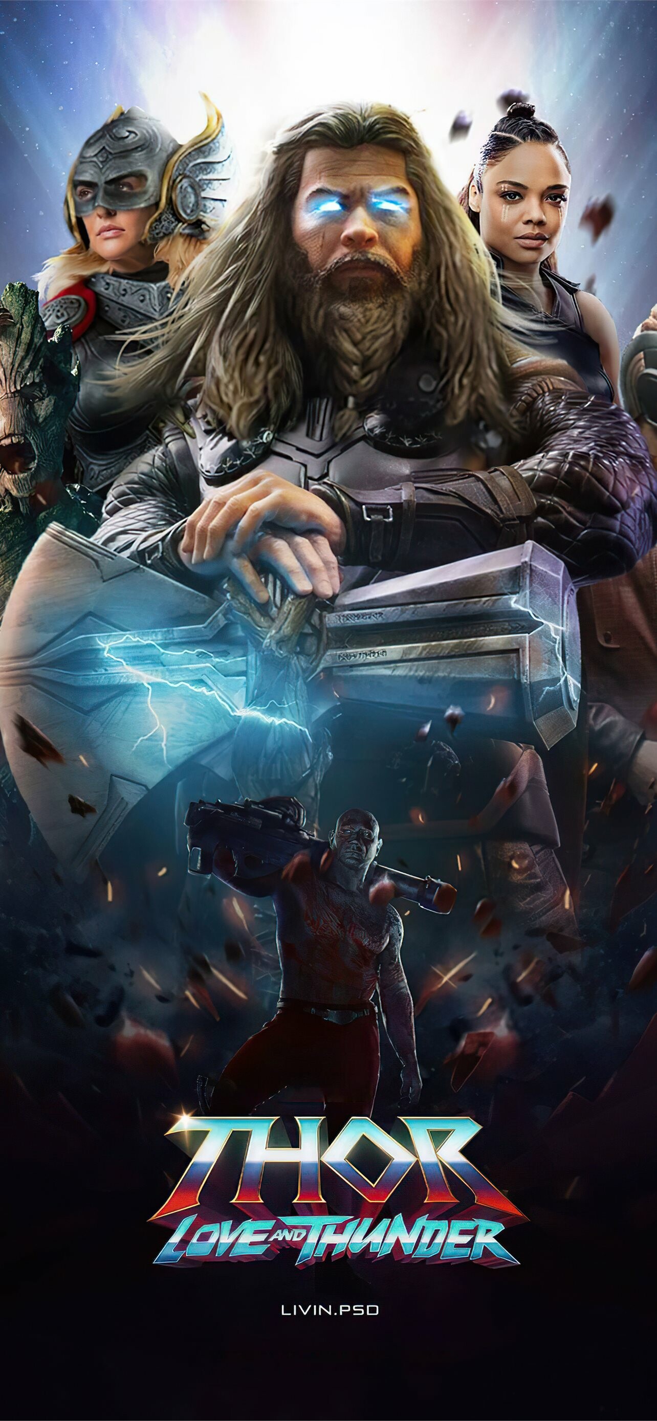 Thor: Love and Thunder, Best iPhone wallpapers, Marvel movies, 1290x2780 HD Phone