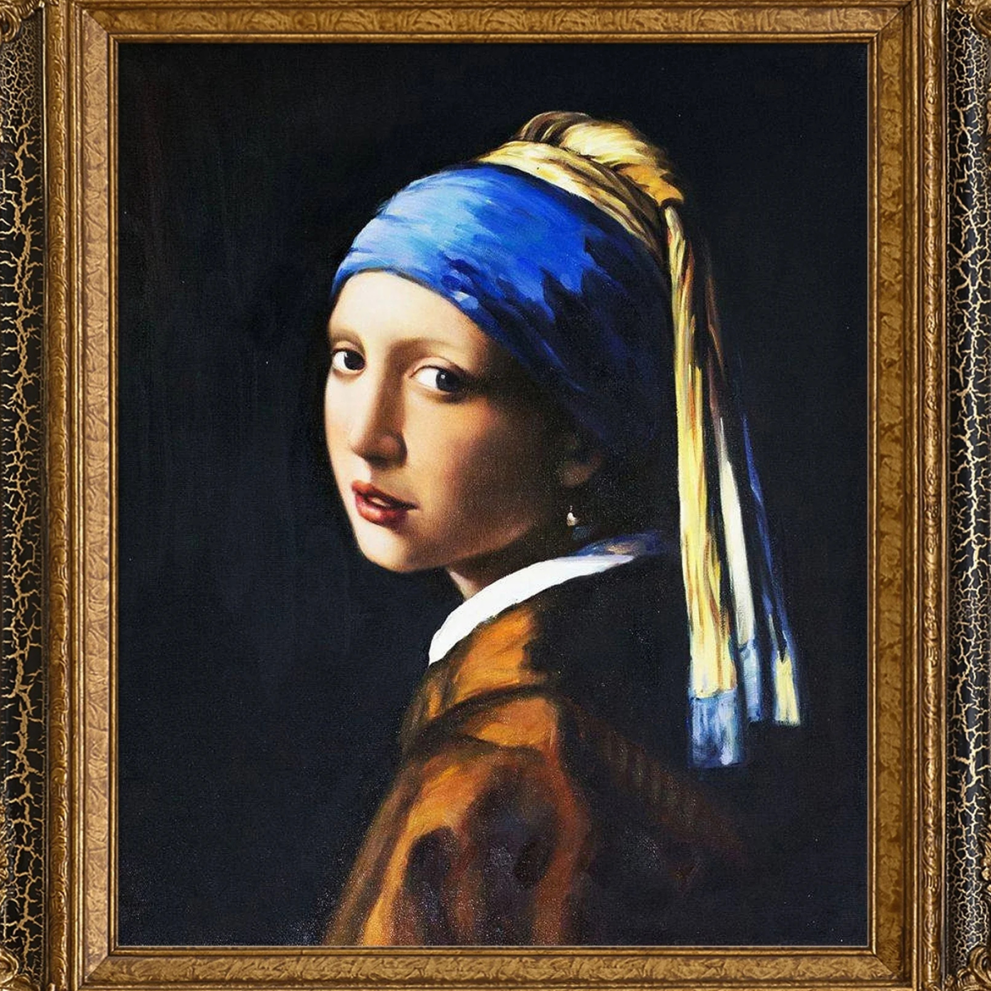 Girl with the Pearl Earring, Black online sales, Up to 56% off, 2000x2000 HD Phone