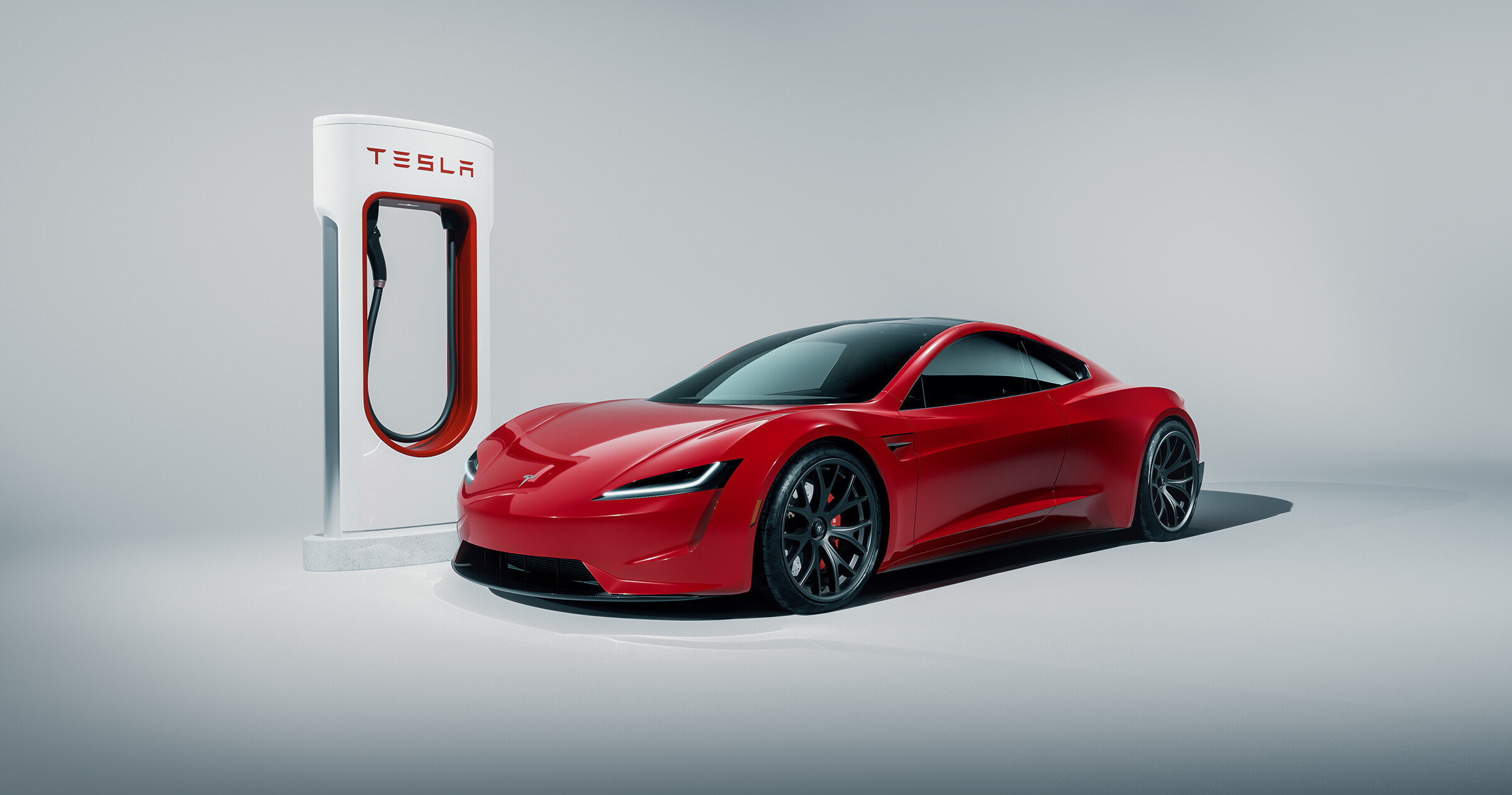 Charging Hub, Tesla Wallpaper, 2410x1270 HD Desktop