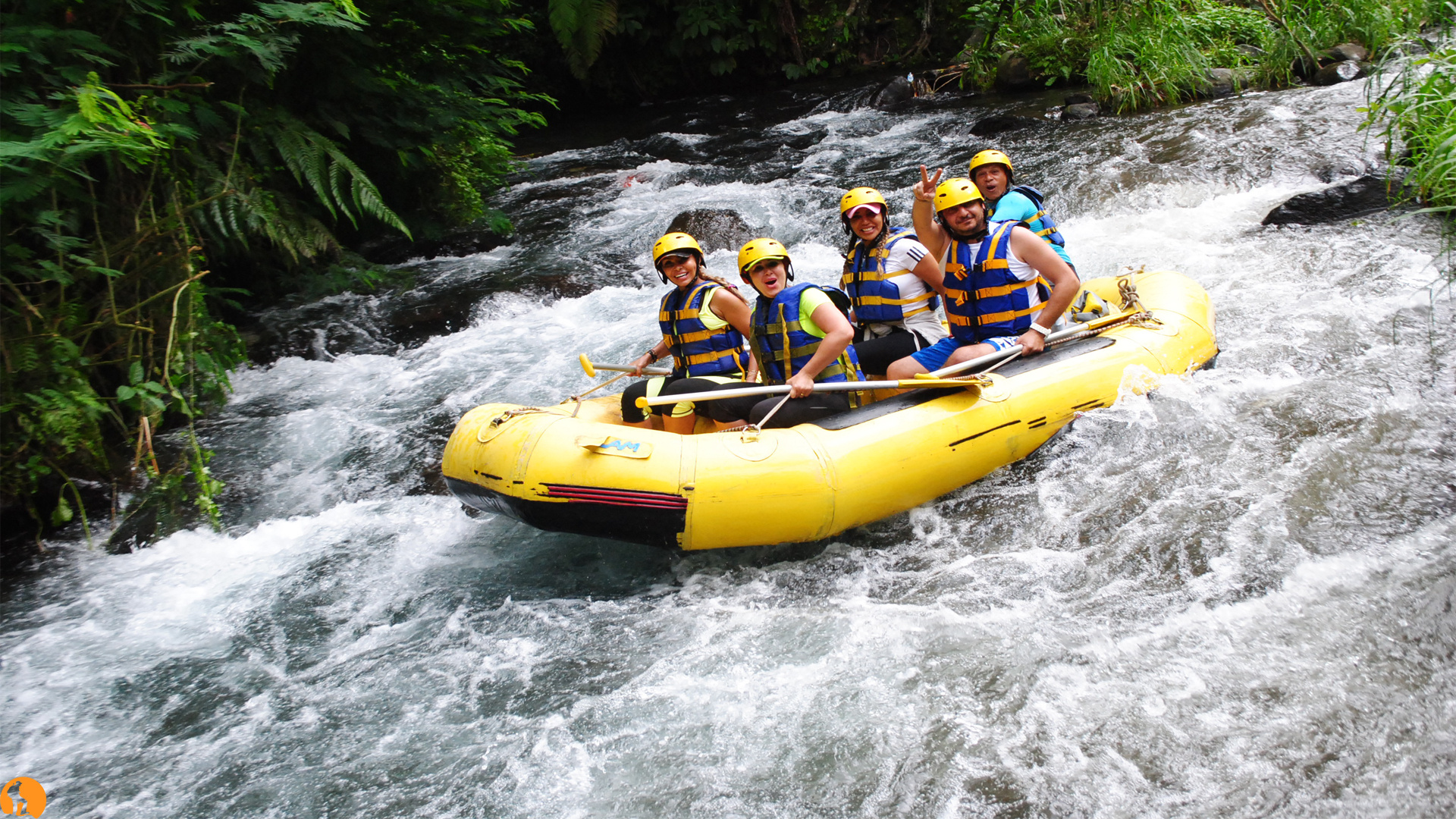 Telaga Waja River, Rafting Wallpaper, 1920x1080 Full HD Desktop