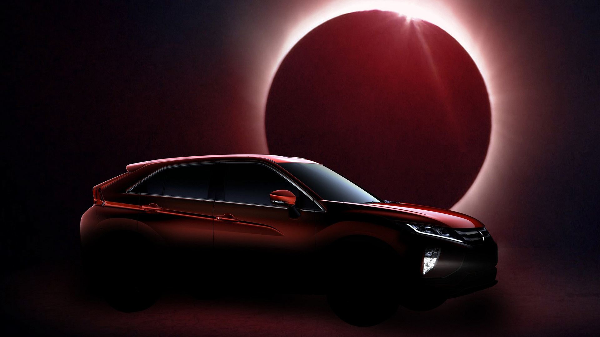 Mitsubishi Eclipse Cross, Teaser image, Futuristic design, Intriguing details, 1920x1080 Full HD Desktop