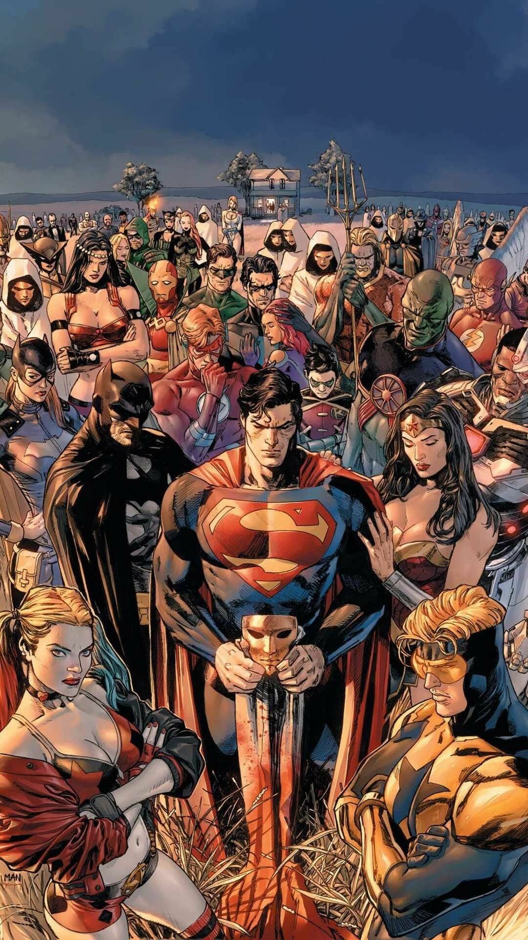 DC Comics heroes wallpapers, Comic book characters, Iconic imagery, Heroic poses, 1080x1920 Full HD Phone