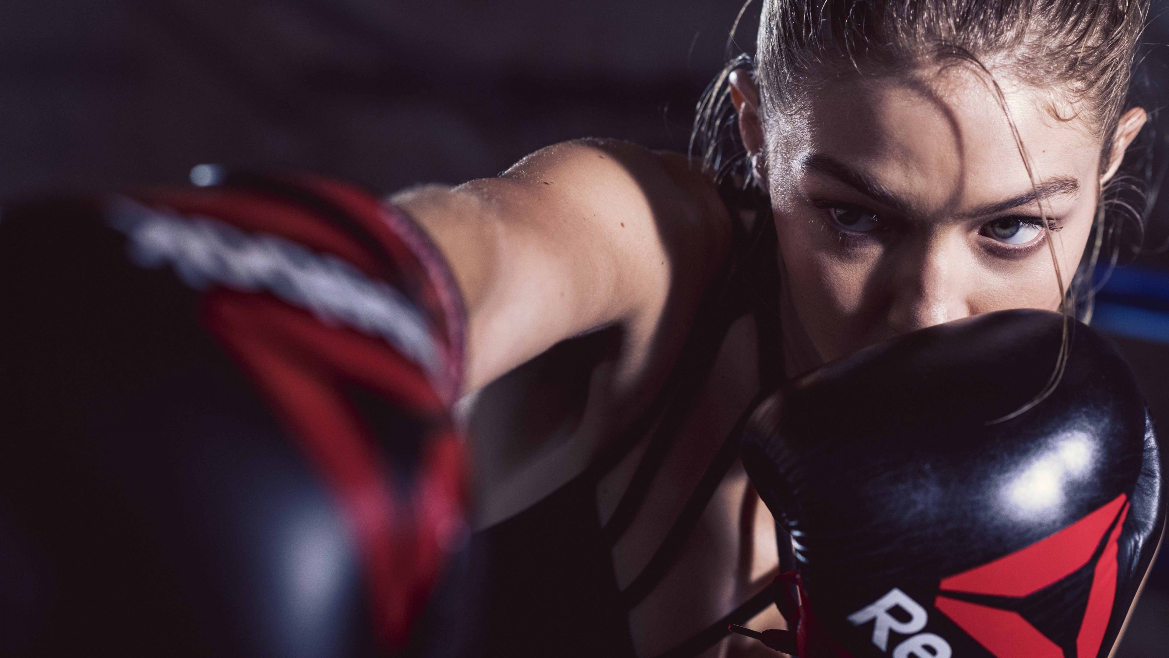 Gigi Hadid, Boxing, Most popular celebs, Celebrities, 3840x2160 4K Desktop