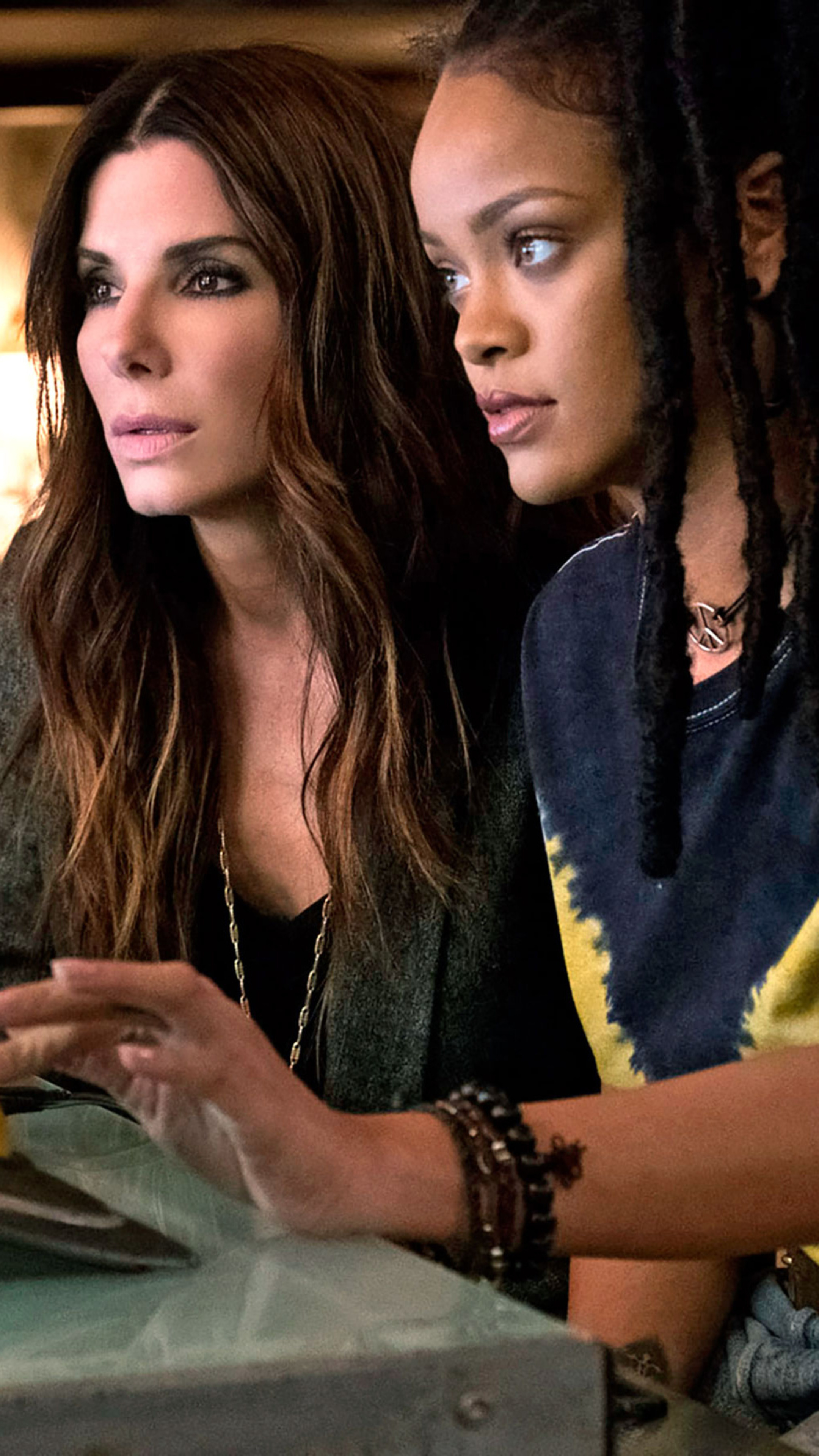 Ocean's Eight, Sandra Bullock, Rihanna, Sarah Paulson, 2160x3840 4K Phone