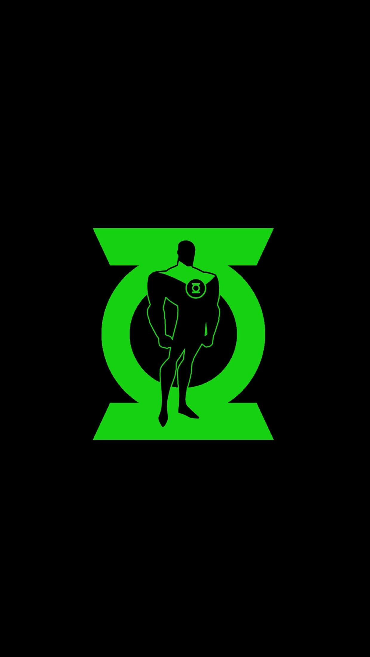 Green Lantern Anime Wallpaper, Artistic Illustration, Vibrant Colors, 1240x2210 HD Phone