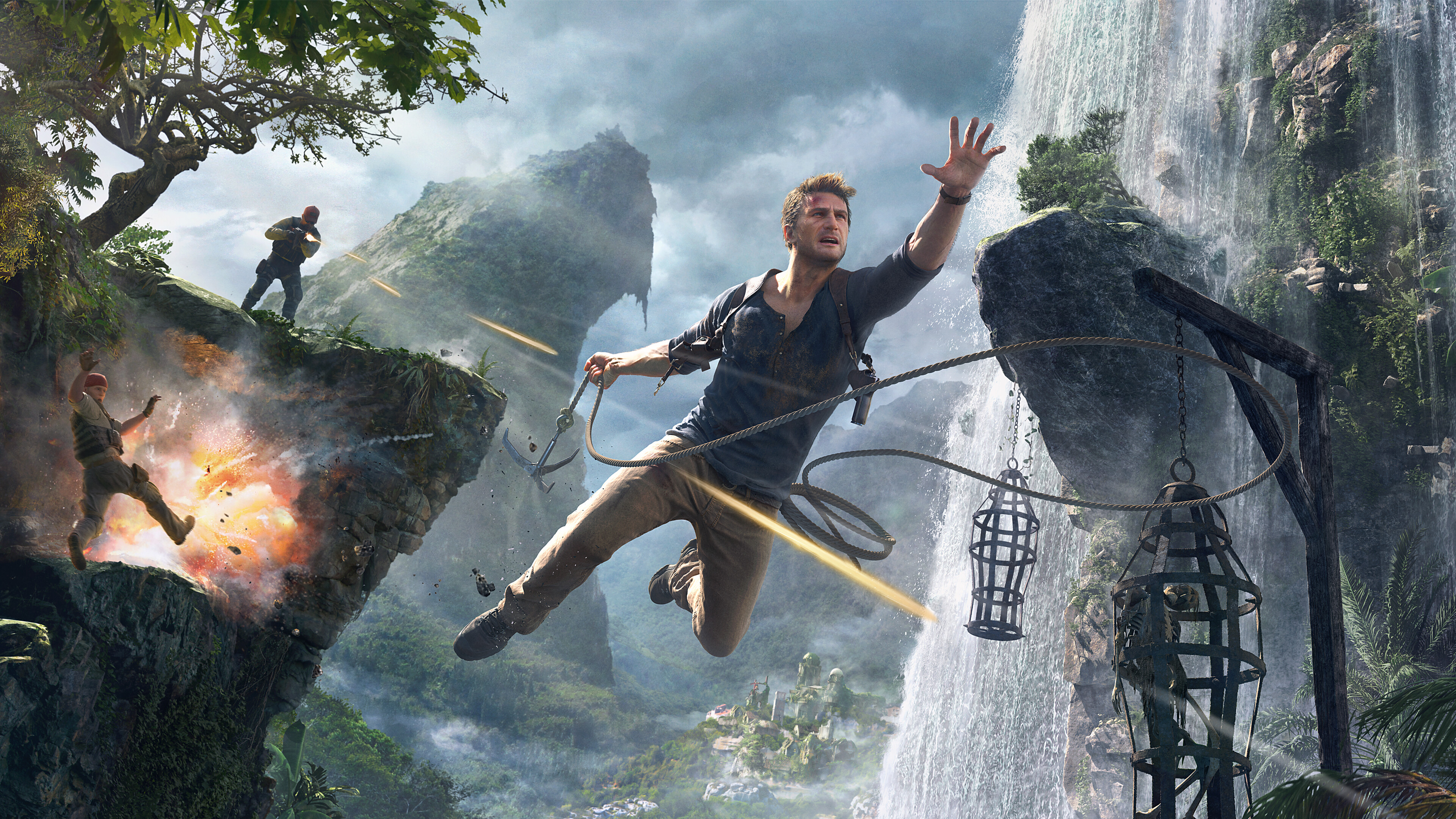 Nathan Drake, Uncharted Wallpaper, 3840x2160 4K Desktop